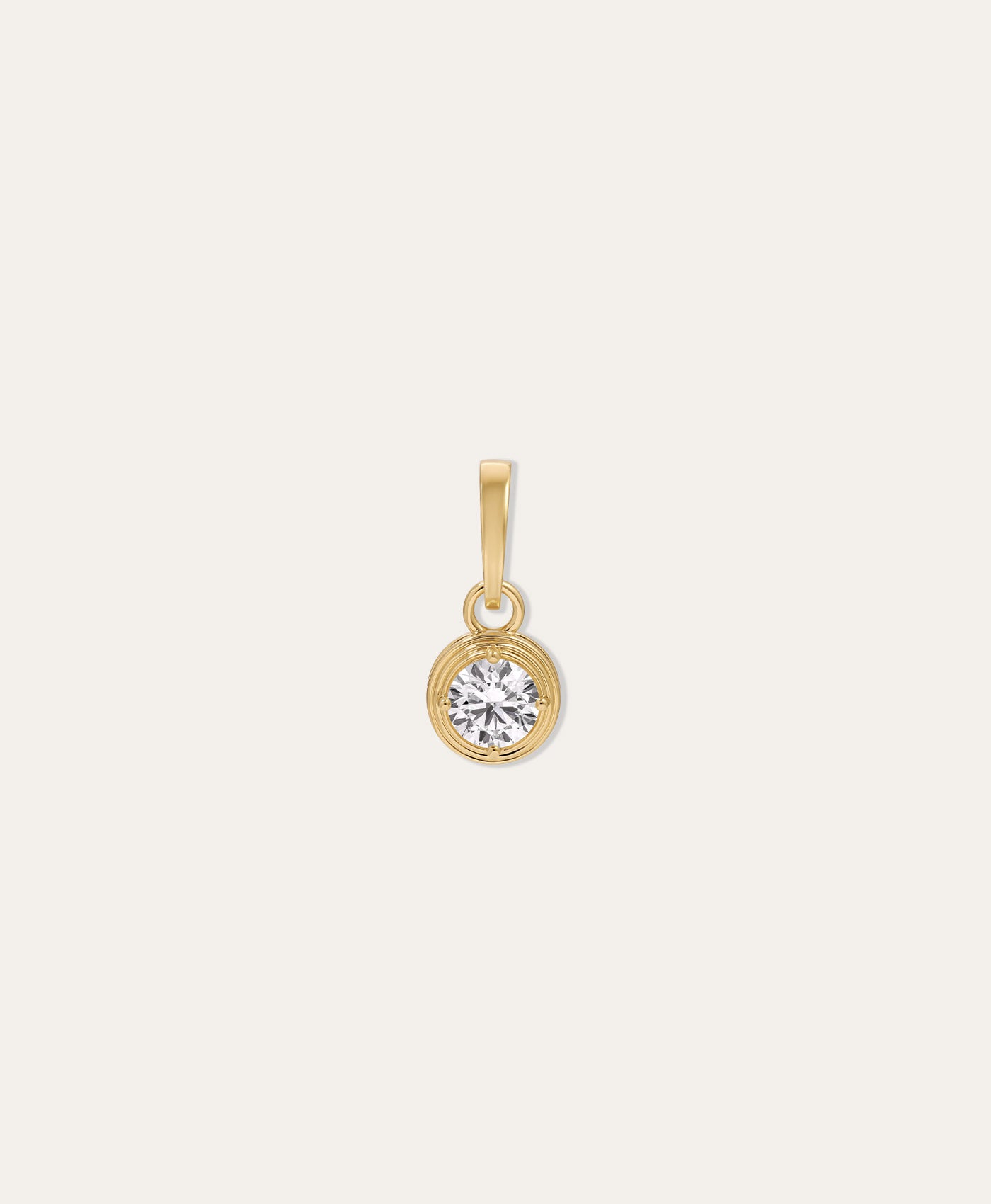 One of a Kind Groovy Solitaire Hinged Charm