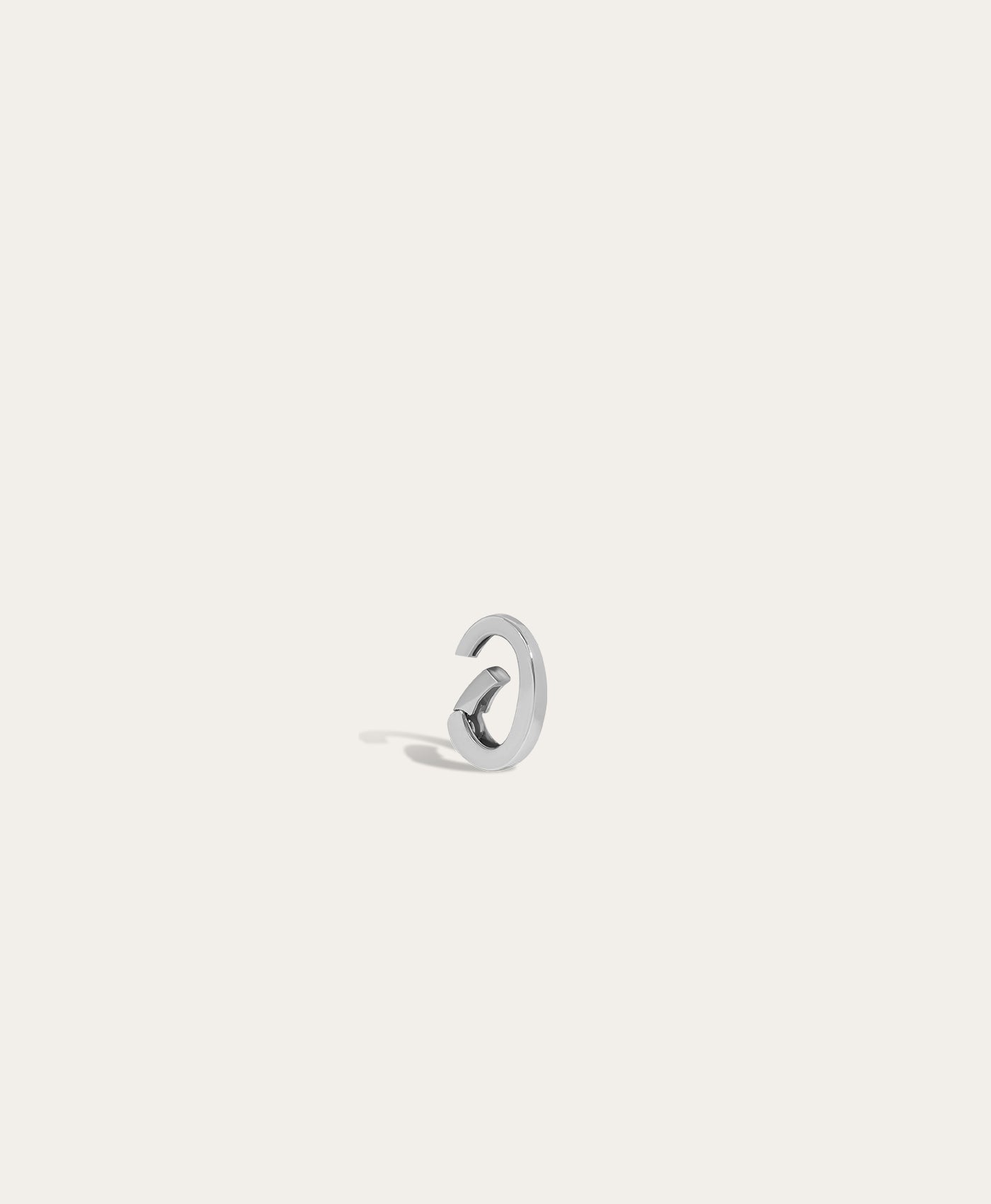 Oval Charm Clip in 14k Yellow Gold or Sterling Silver by Adina Reyter