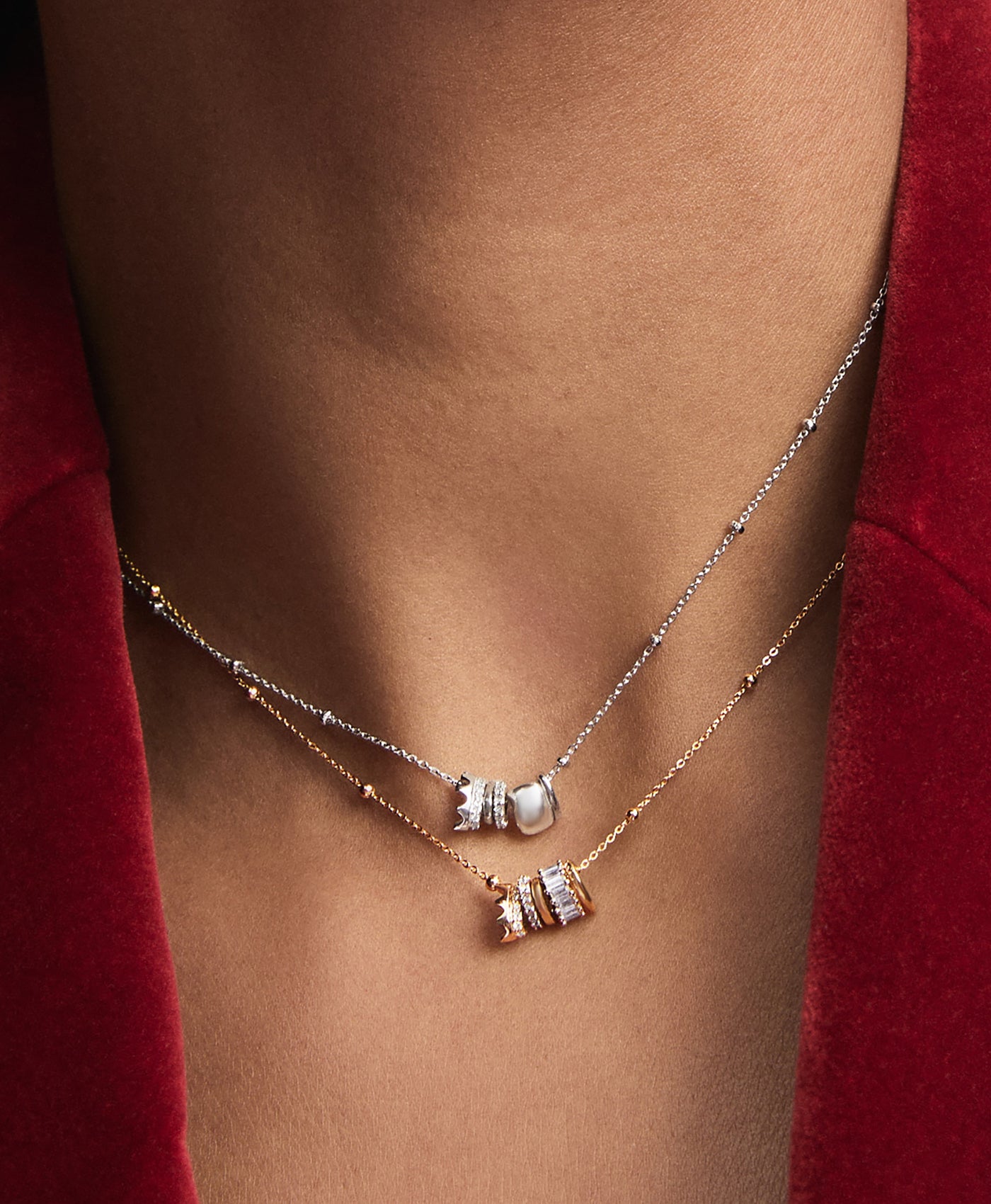 Pavé Crown Big Bead in Sterling Silver