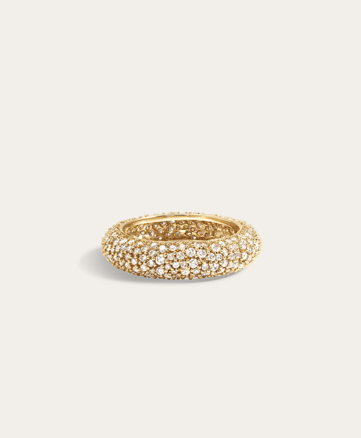 Pavé Diamond Eternity Tube Ring