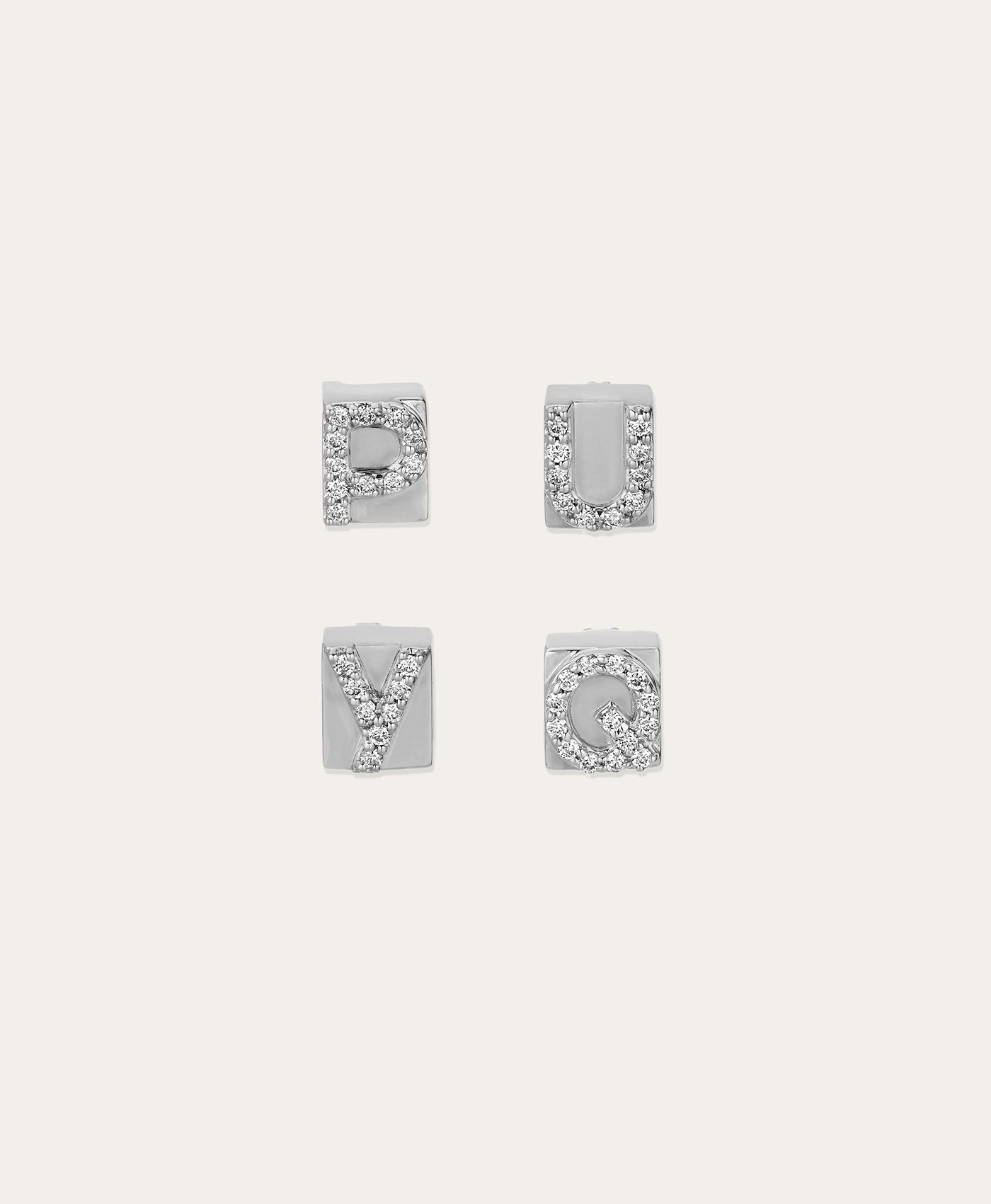 Initial Bead in Sterling Silver