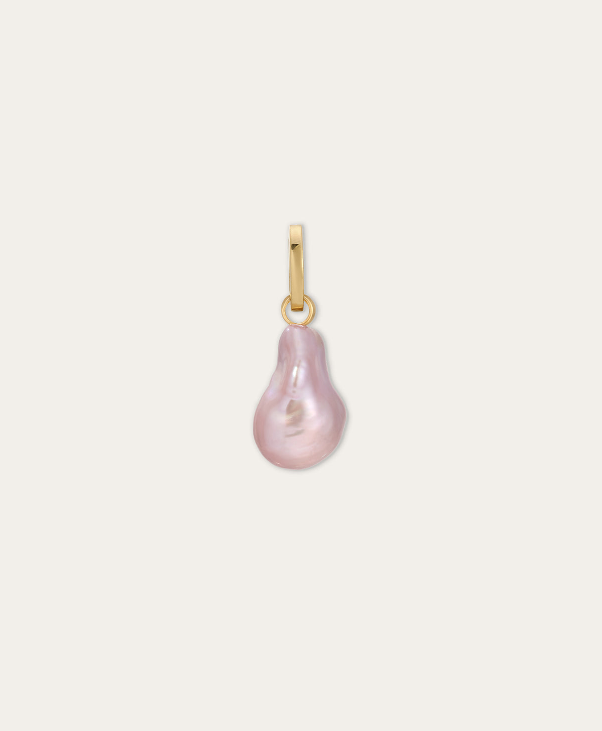 Pink Baroque Pearl Hinged Charm