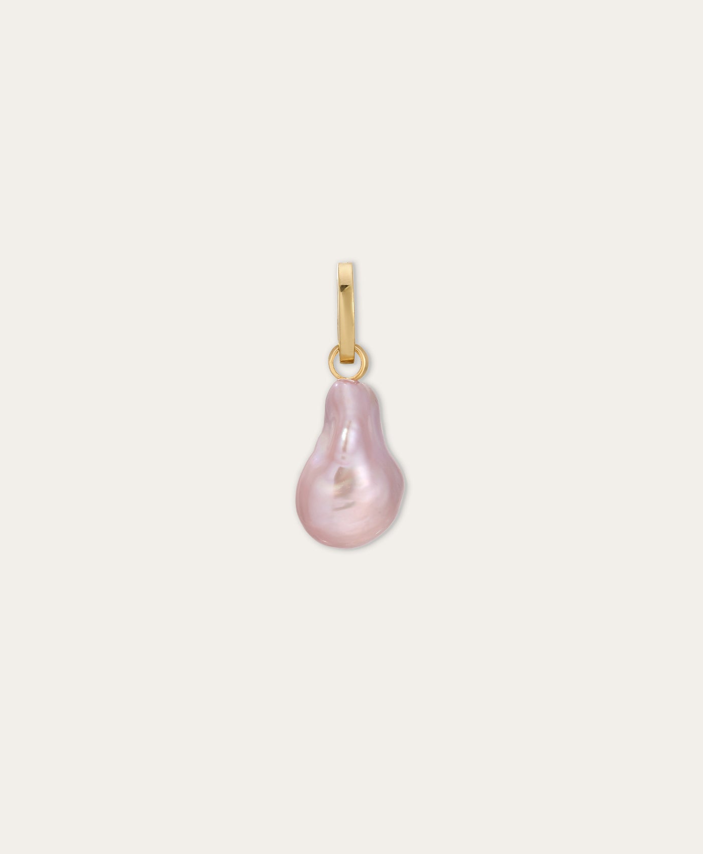 Pink Baroque Pearl Hinged Charm