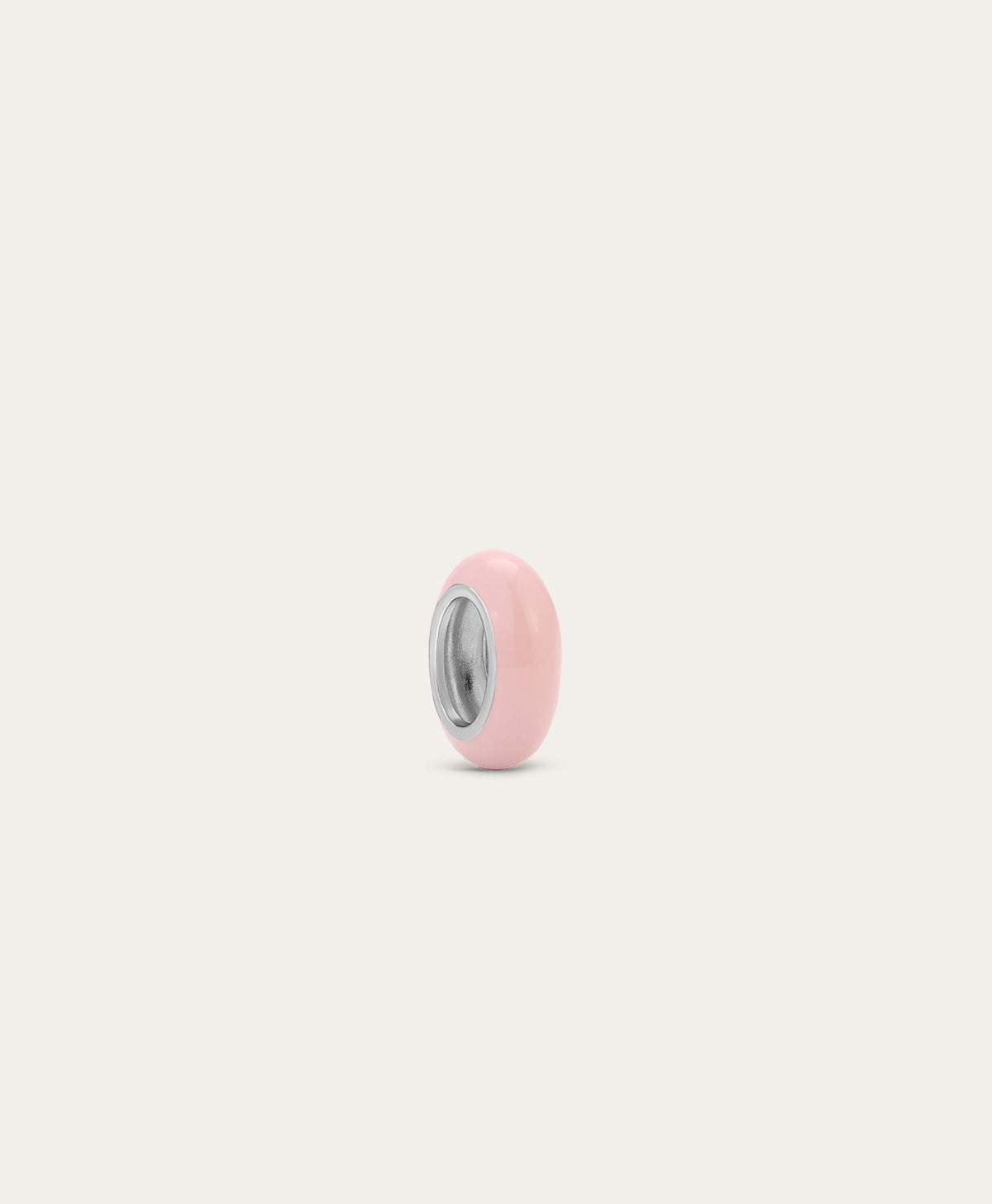 Pink Enamel Big Bead