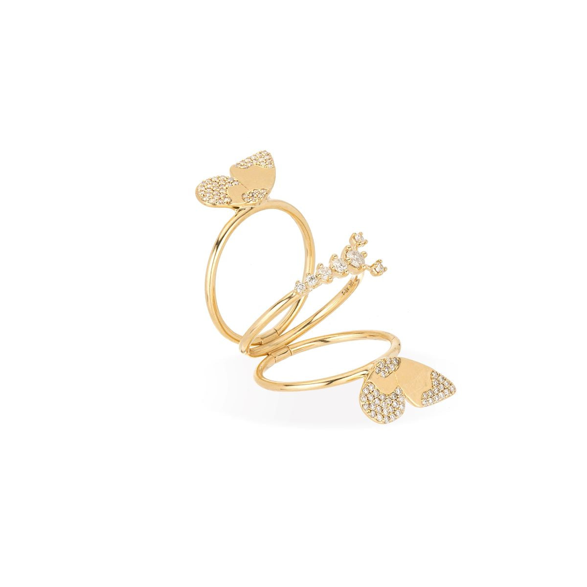 Flare Orange Butterfly Diamond Ring | Fancy Rings | CaratLane