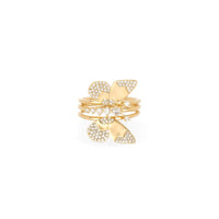 Enchanted Large Diamond Butterfly Ring