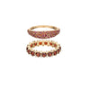 One of a Kind Garnet Ring Set