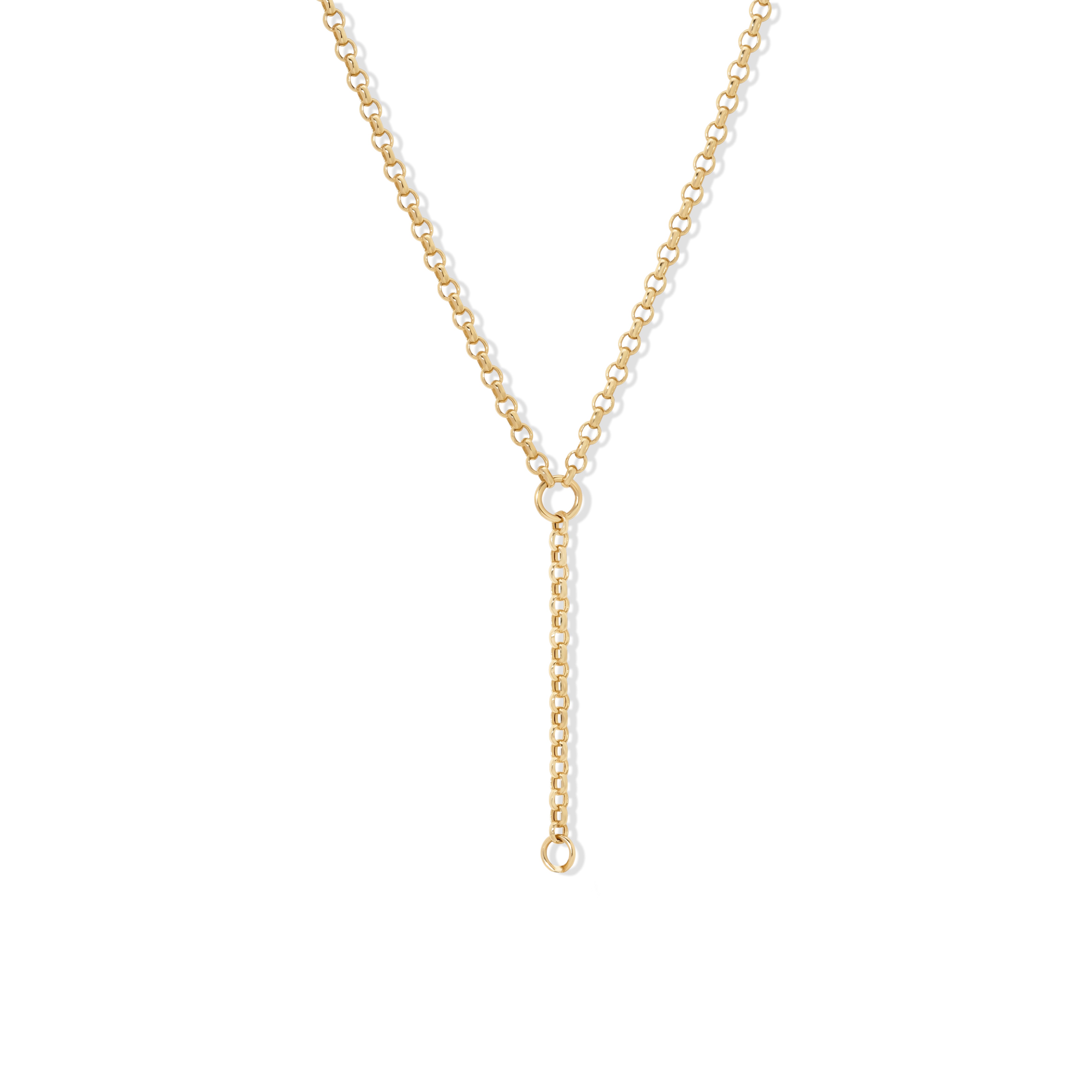 Rolo Chain Lariat Necklace