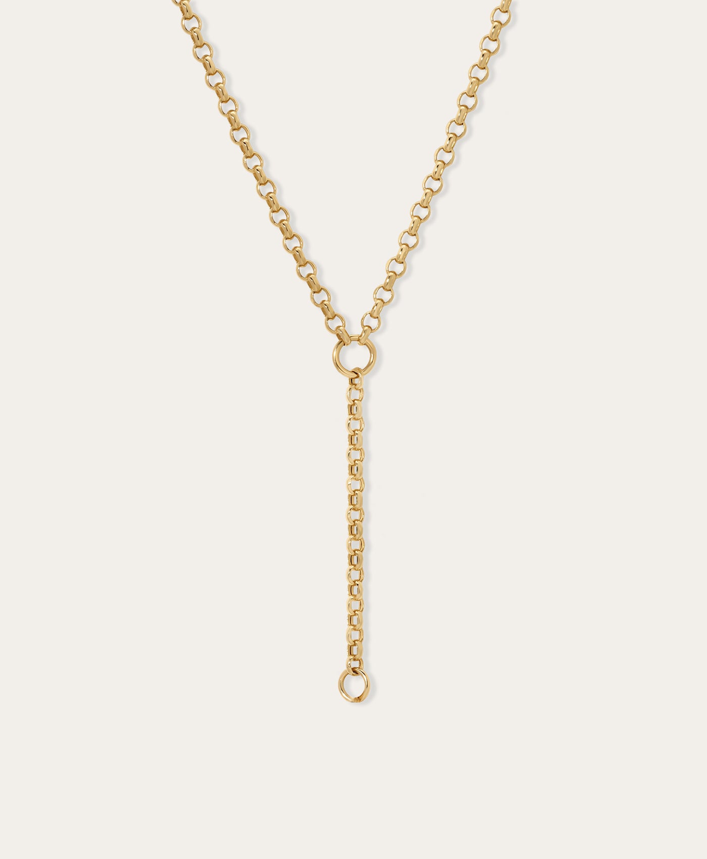 Rolo Lariat Necklace – 14k Gold Y Necklace | Adina Reyter