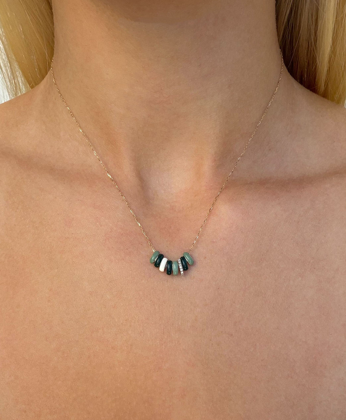 Rugby Stripes Diamond Rager Necklace