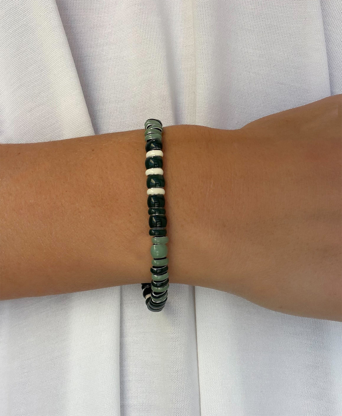 Rugby Stripes Mini Bead Bracelet