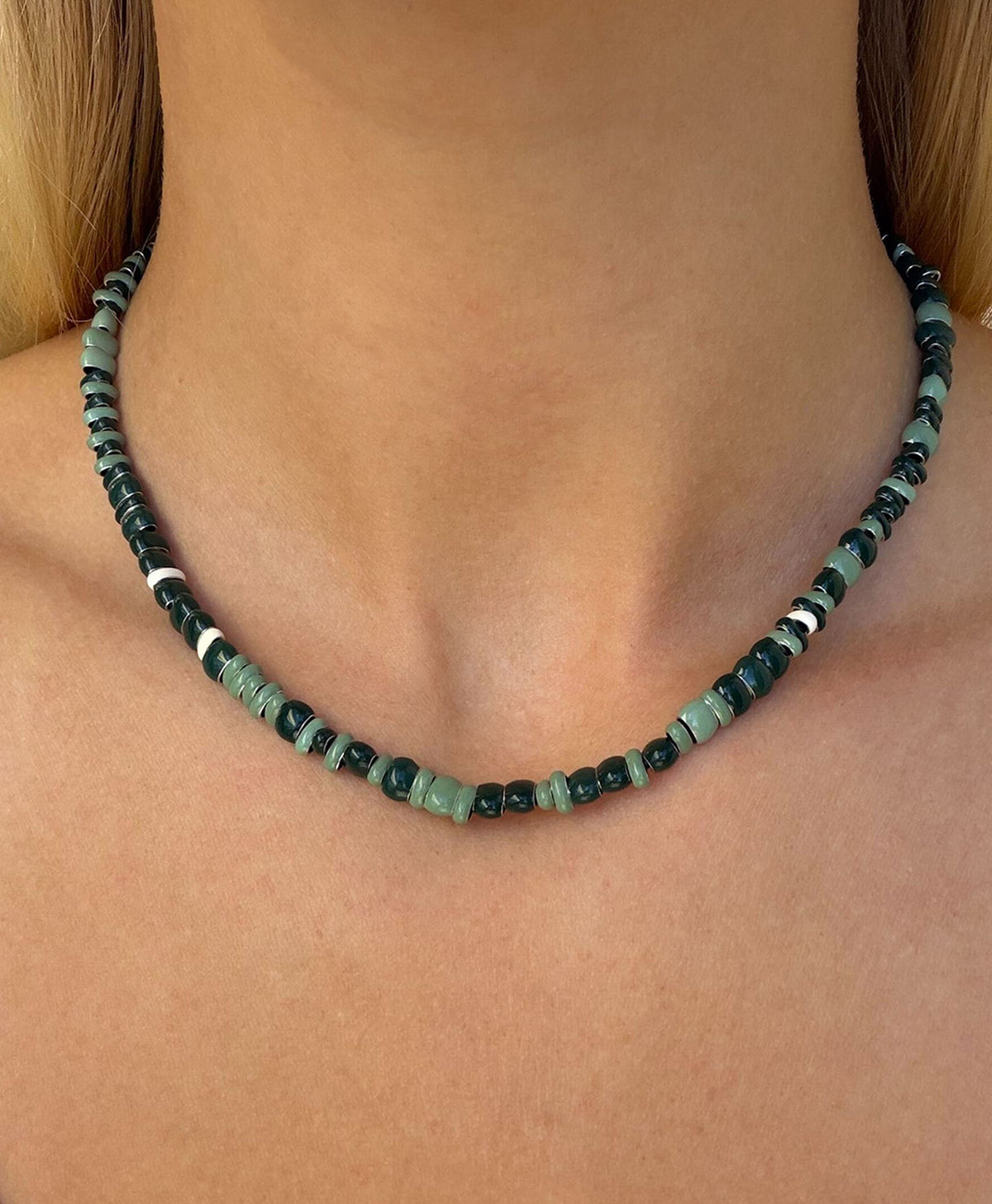 Rugby Stripes Mini Bead Necklace