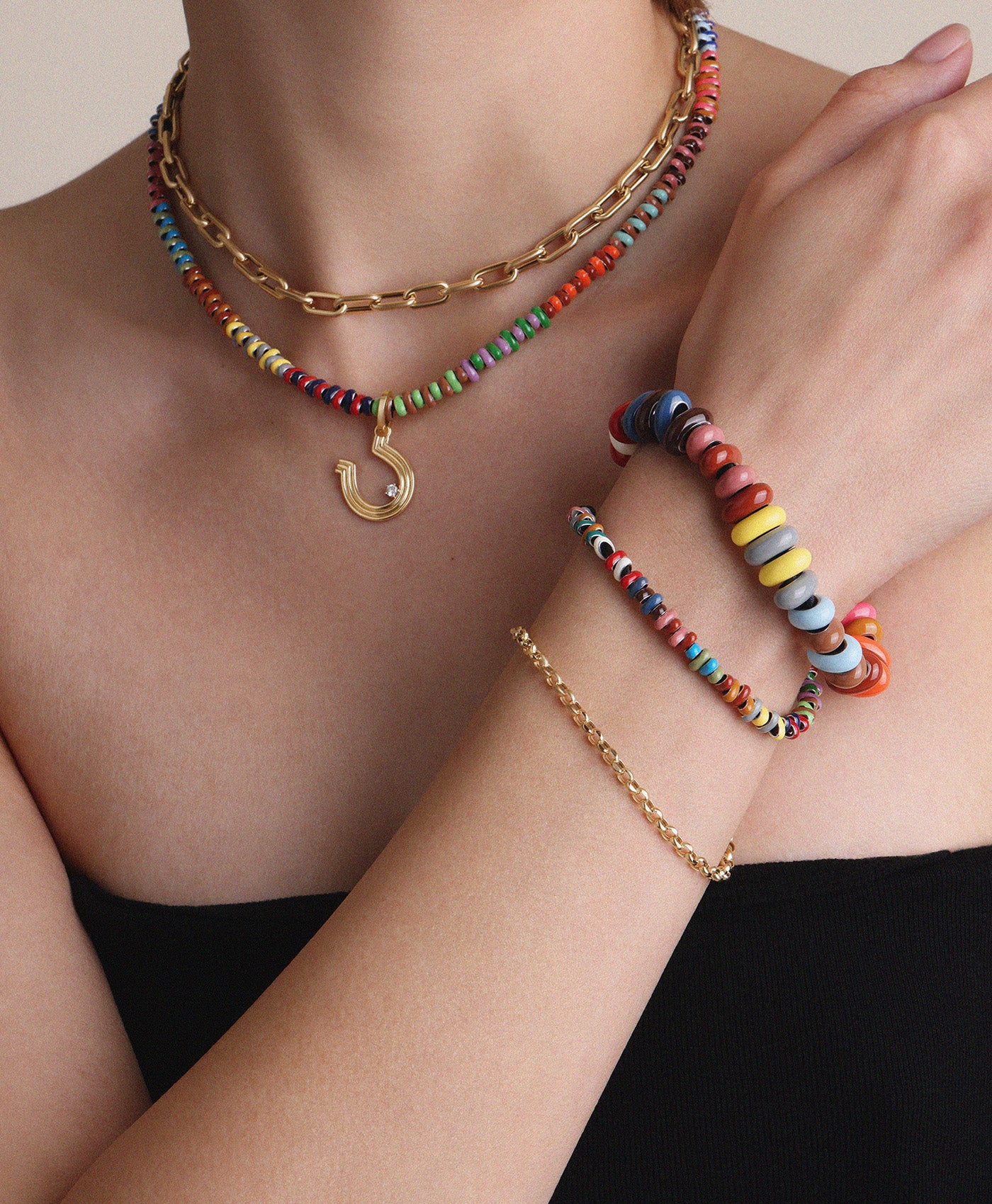 Runway Stripes Mini Bead Bracelet