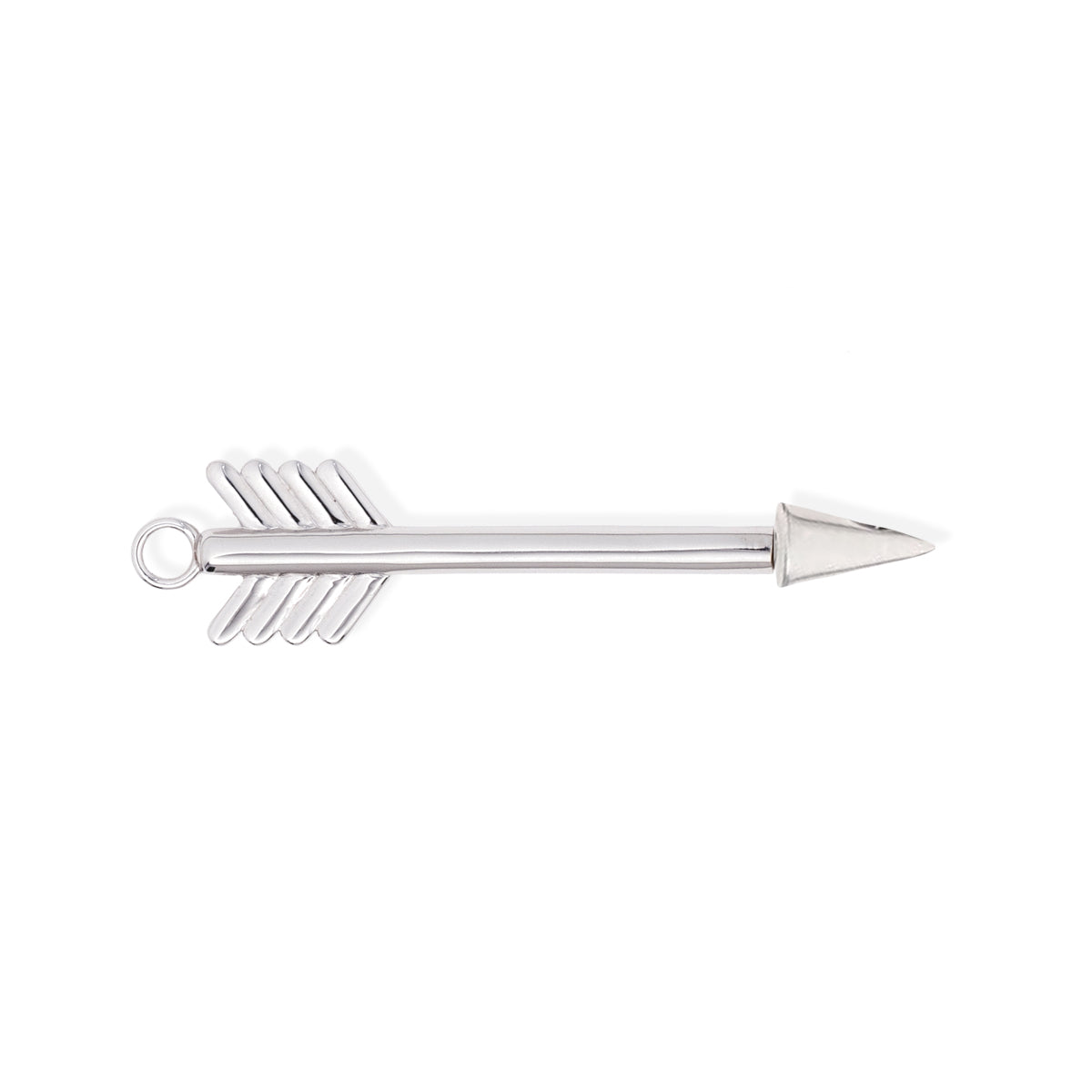 Arrow Hinged Charm in Sterling Silver for Big Beads