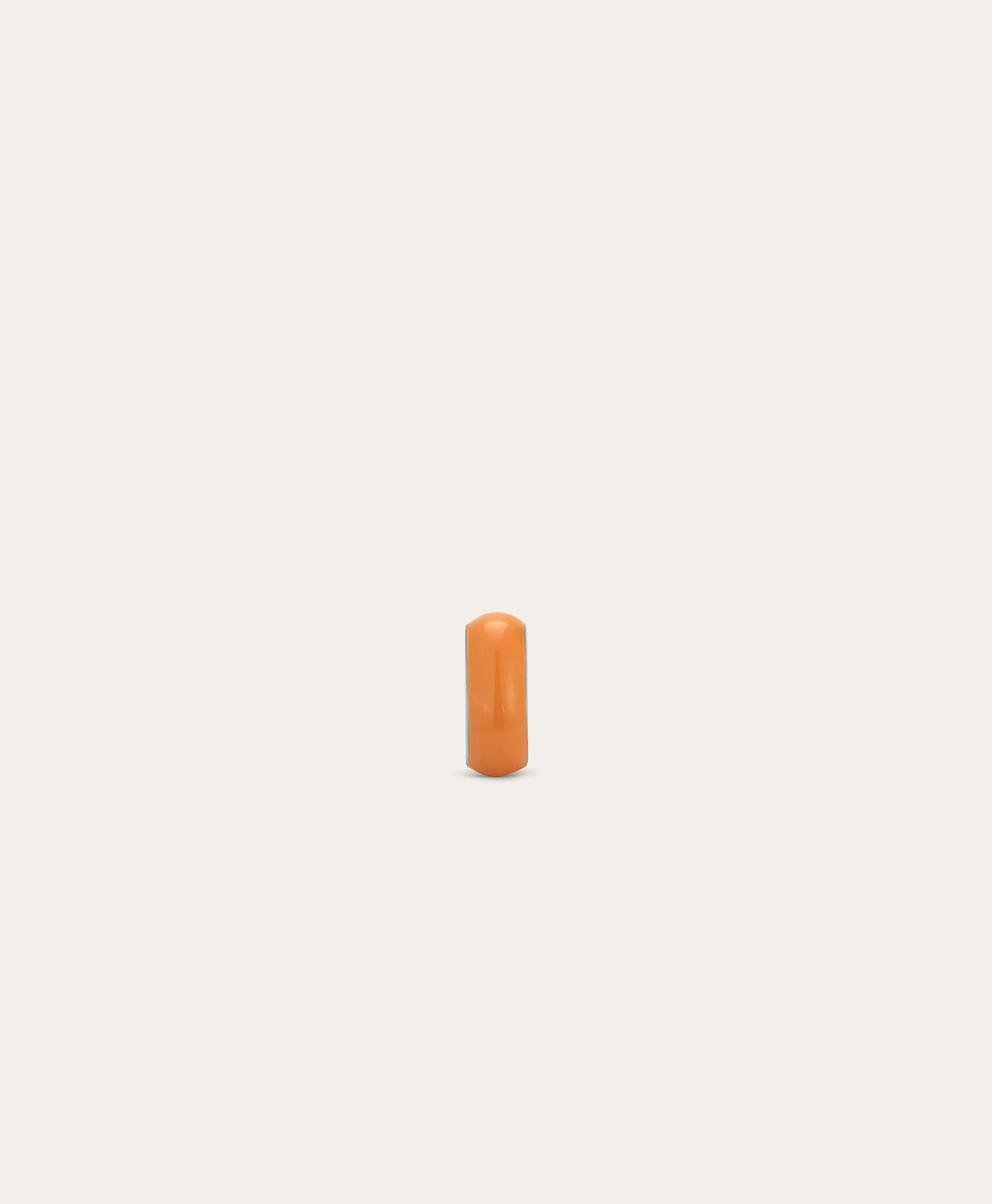 Tangerine Enamel Mini Bead