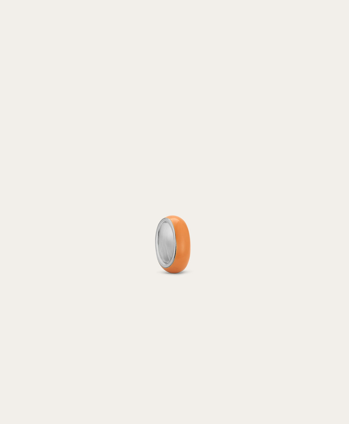 Tangerine Enamel Mini Bead