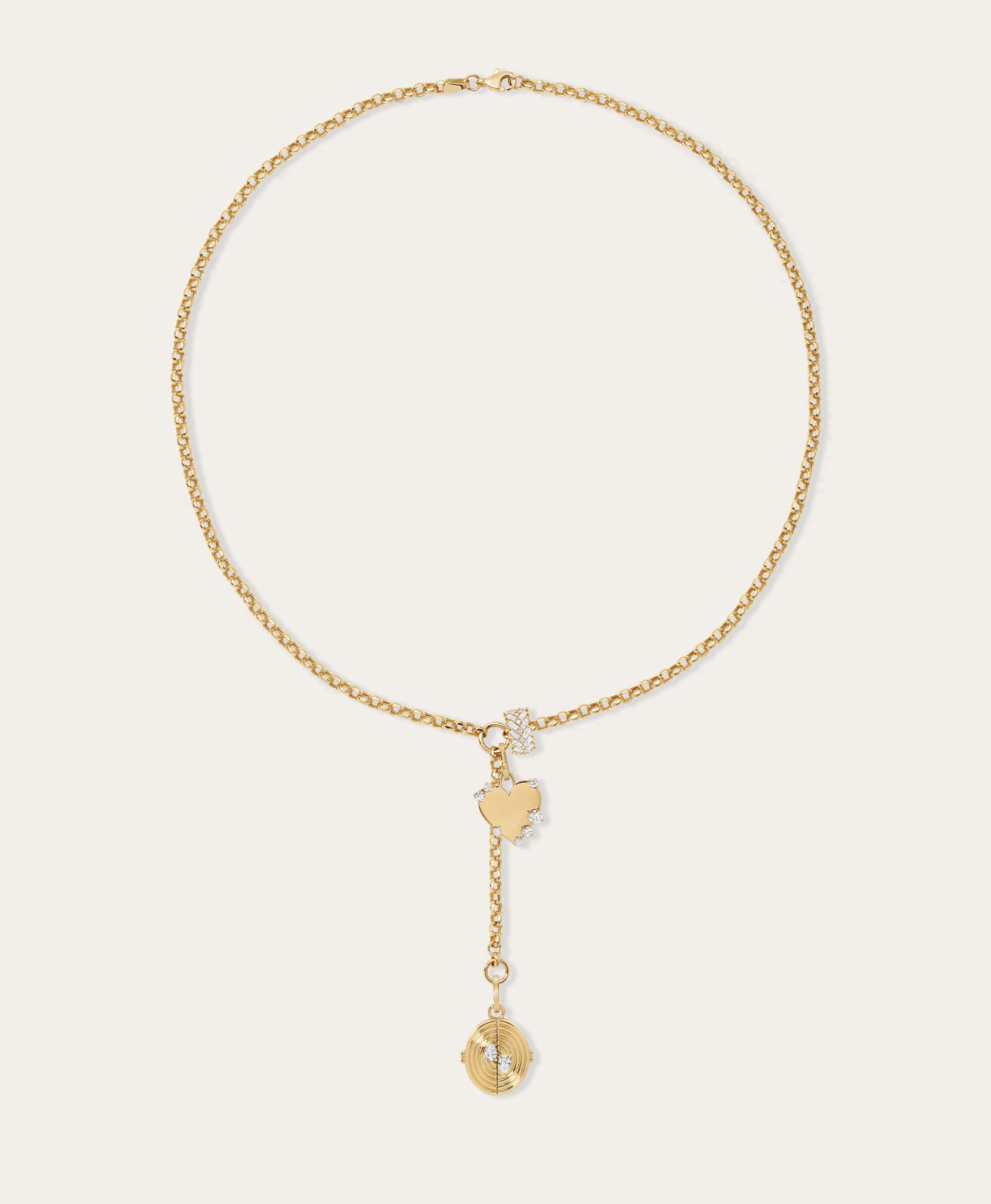 To Treasure Chevron Lariat Necklace