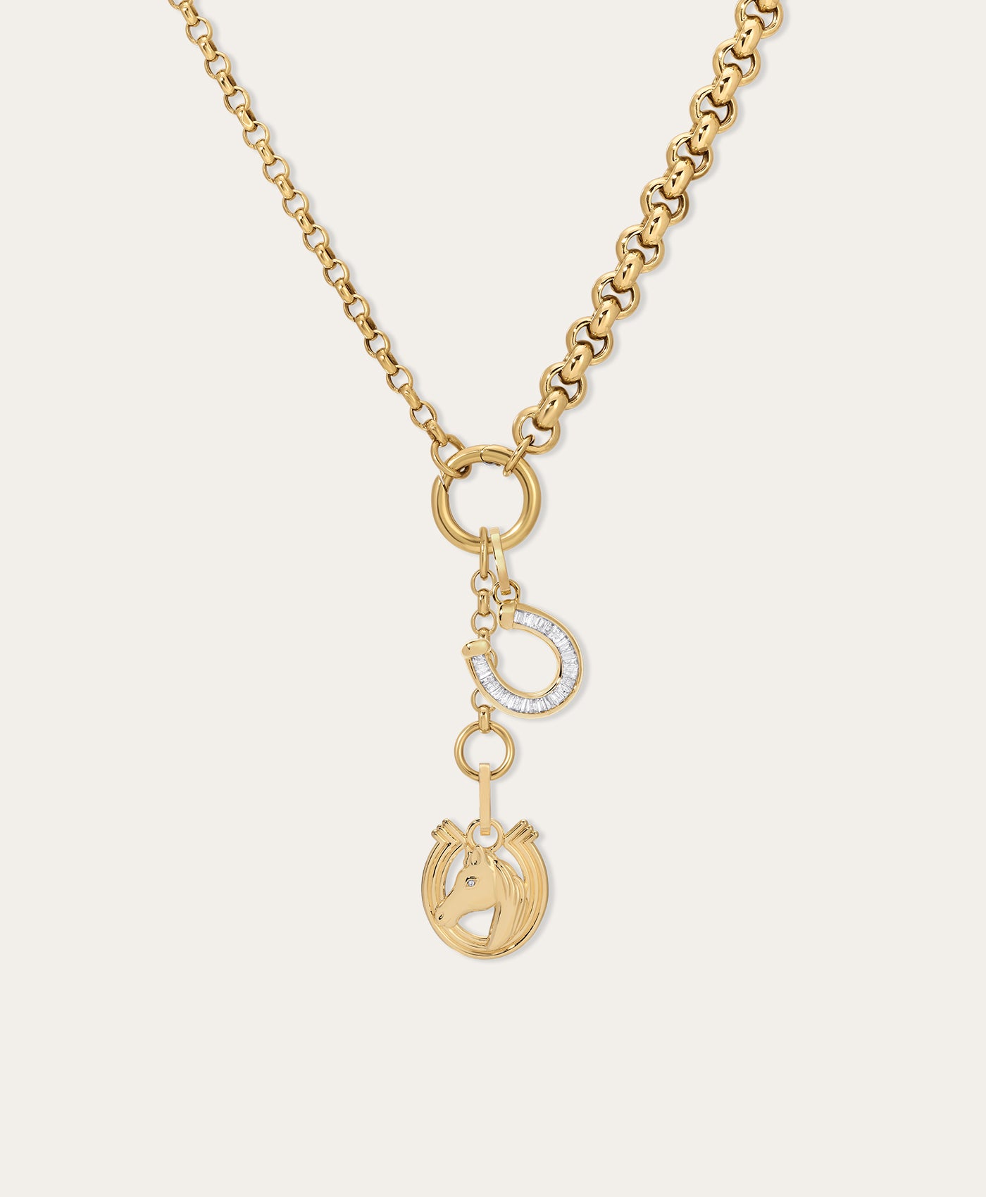 Twice as Lucky Diamond Charm Necklace