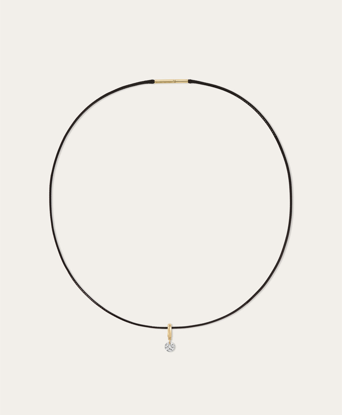 Twinkle Diamond Mini Bead Cord Necklace