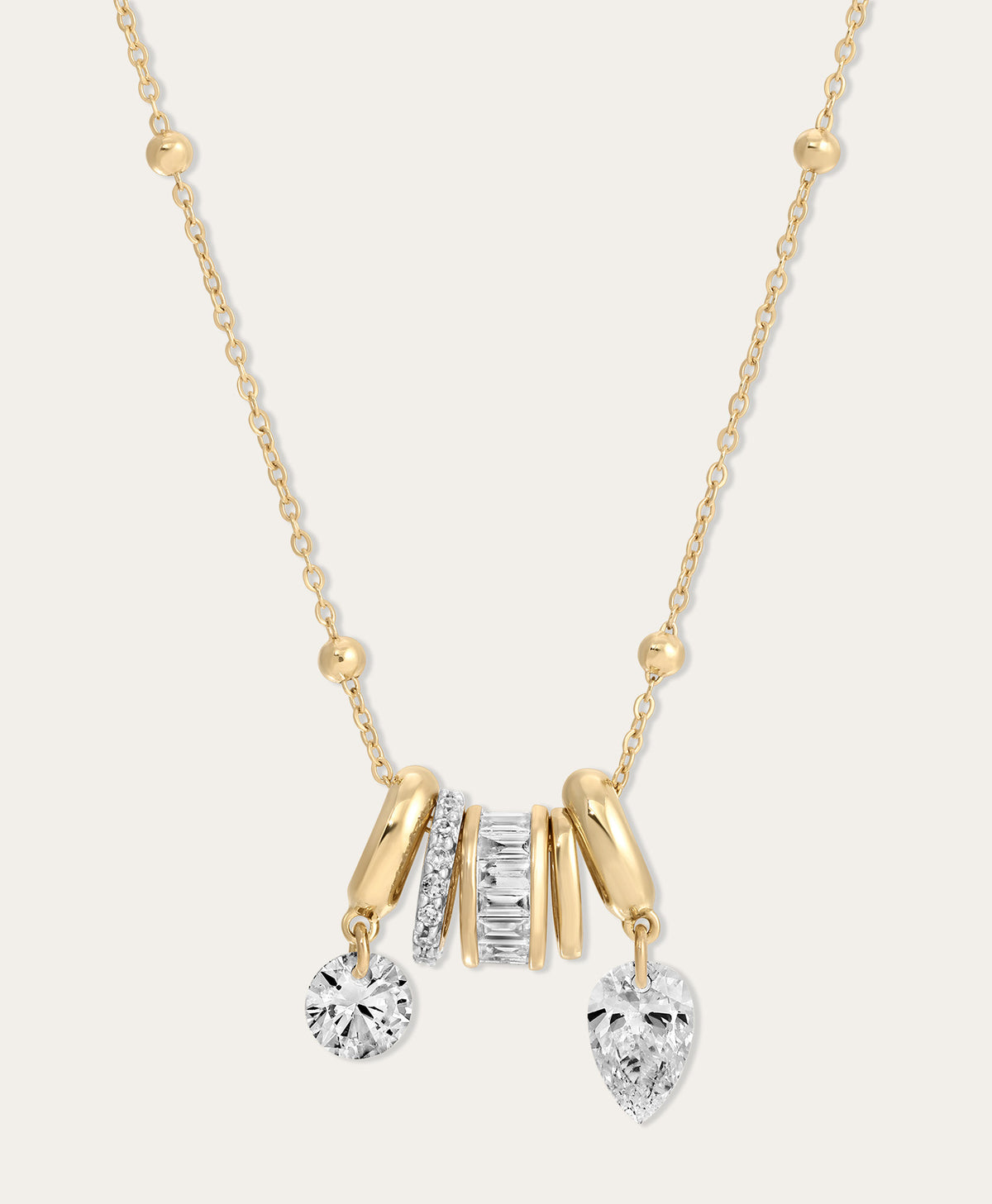 Twinkle Diamond Rager Mini Bead Necklace