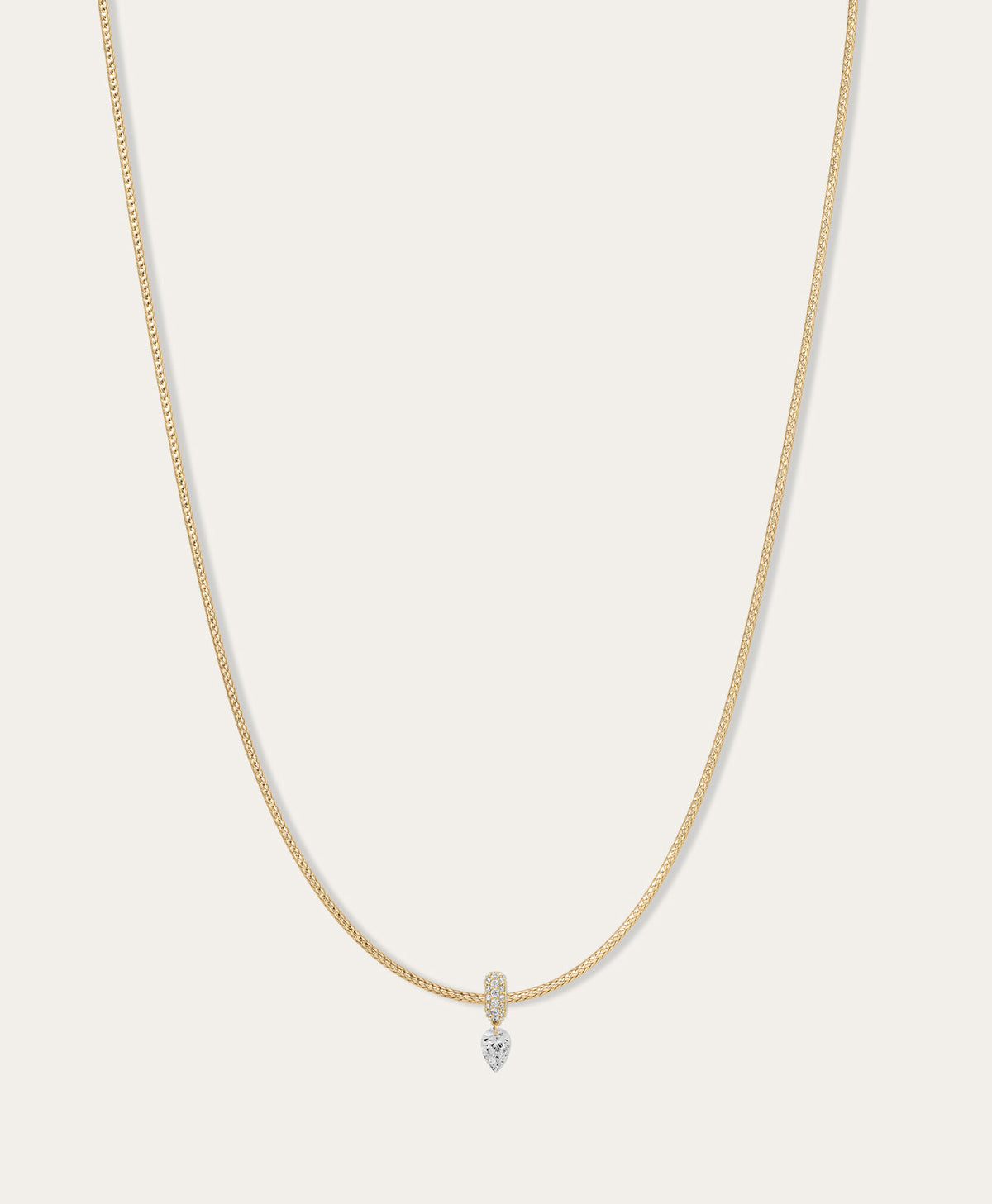 Twinkle Pavé Diamond Mini Bead Collar Necklace