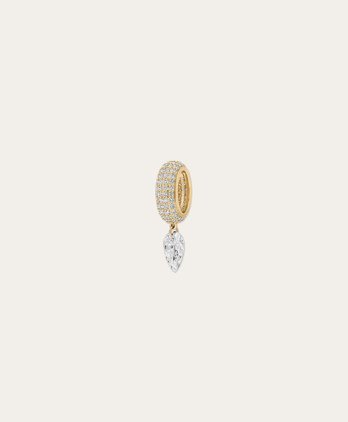 Twinkle Pavé Diamond Pear Big Bead Bead