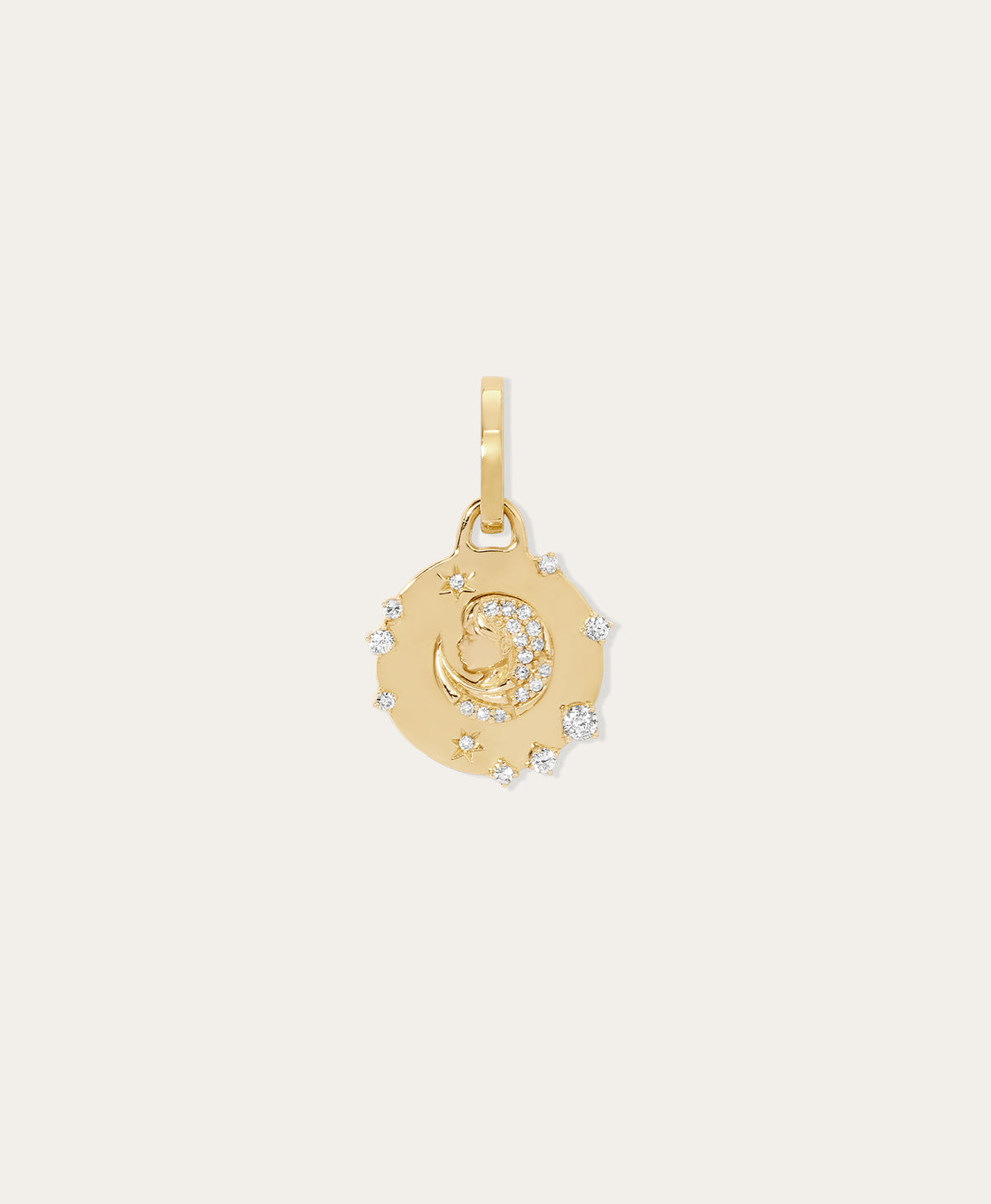 Zodiac Diamond  Virgo Hinged Charm