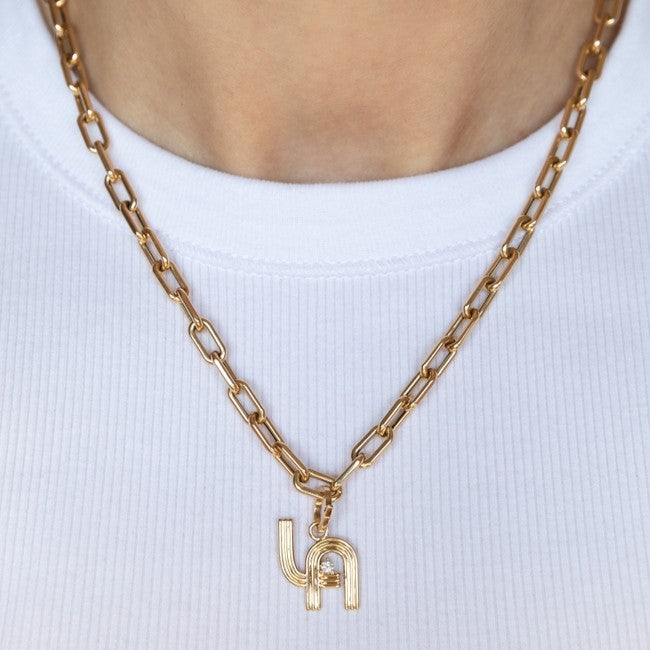 Groovy Diamond LA Hinged Charm