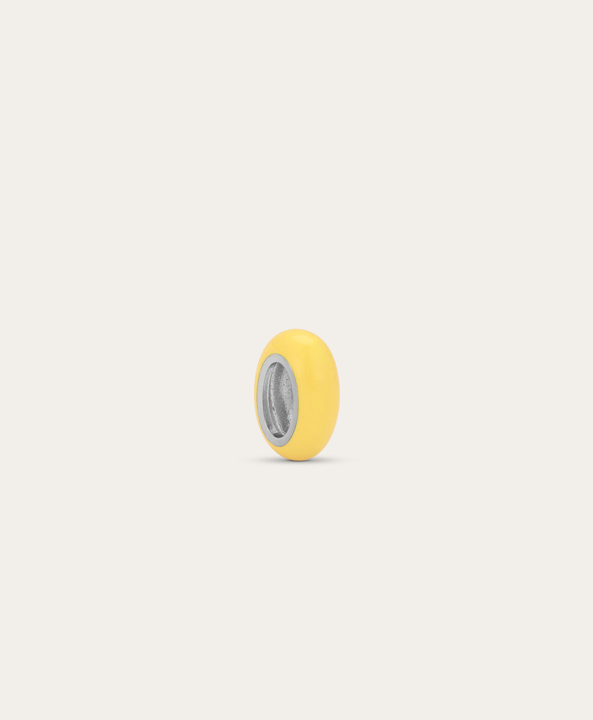 Yellow Enamel Big Bead
