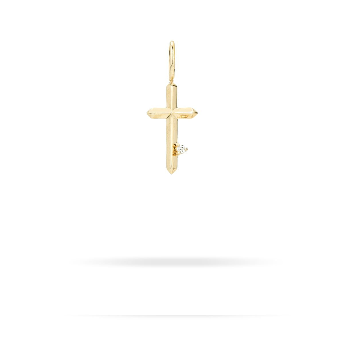 Diamond Cross Mini Bead Charm