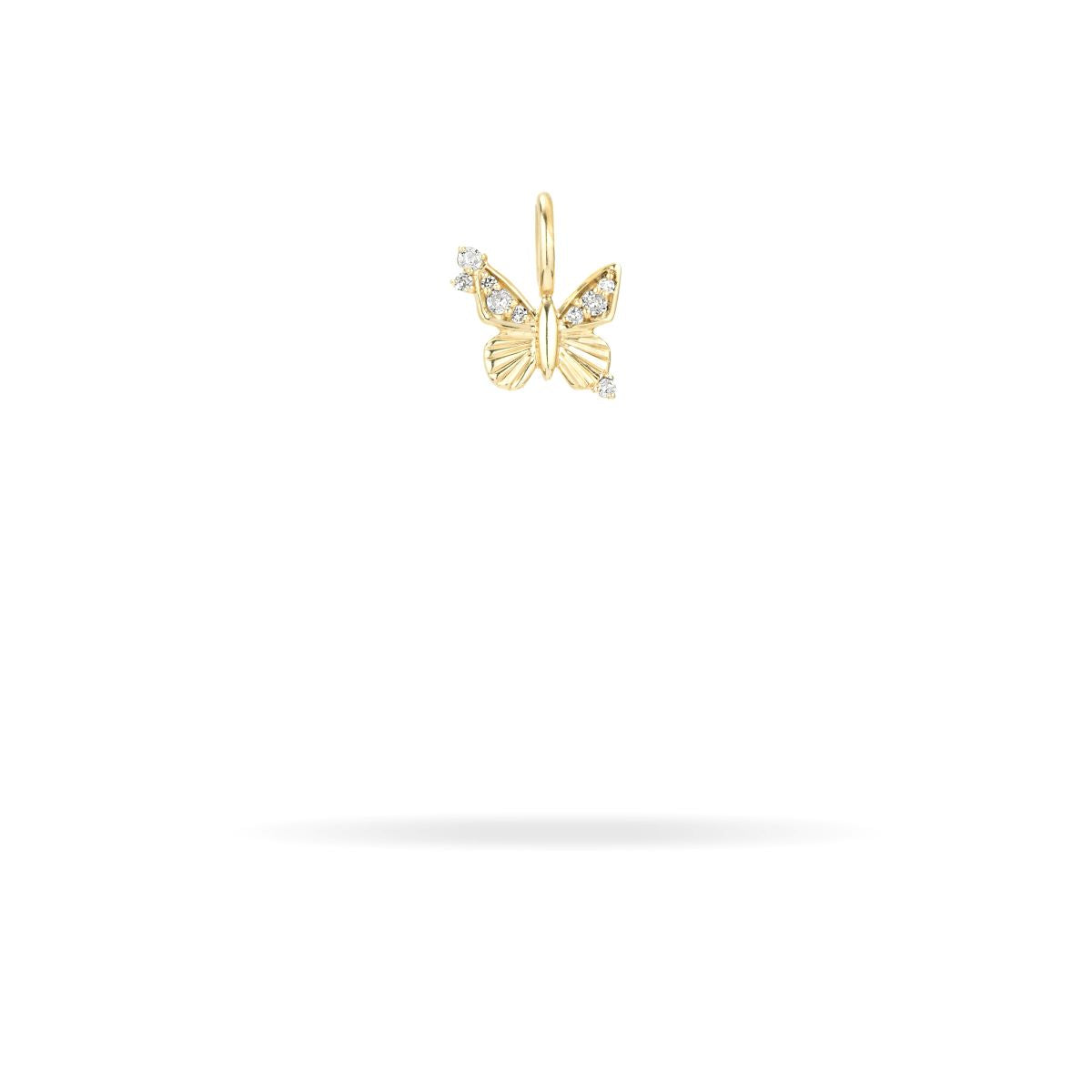 Diamond Butterfly Mini Bead Charm