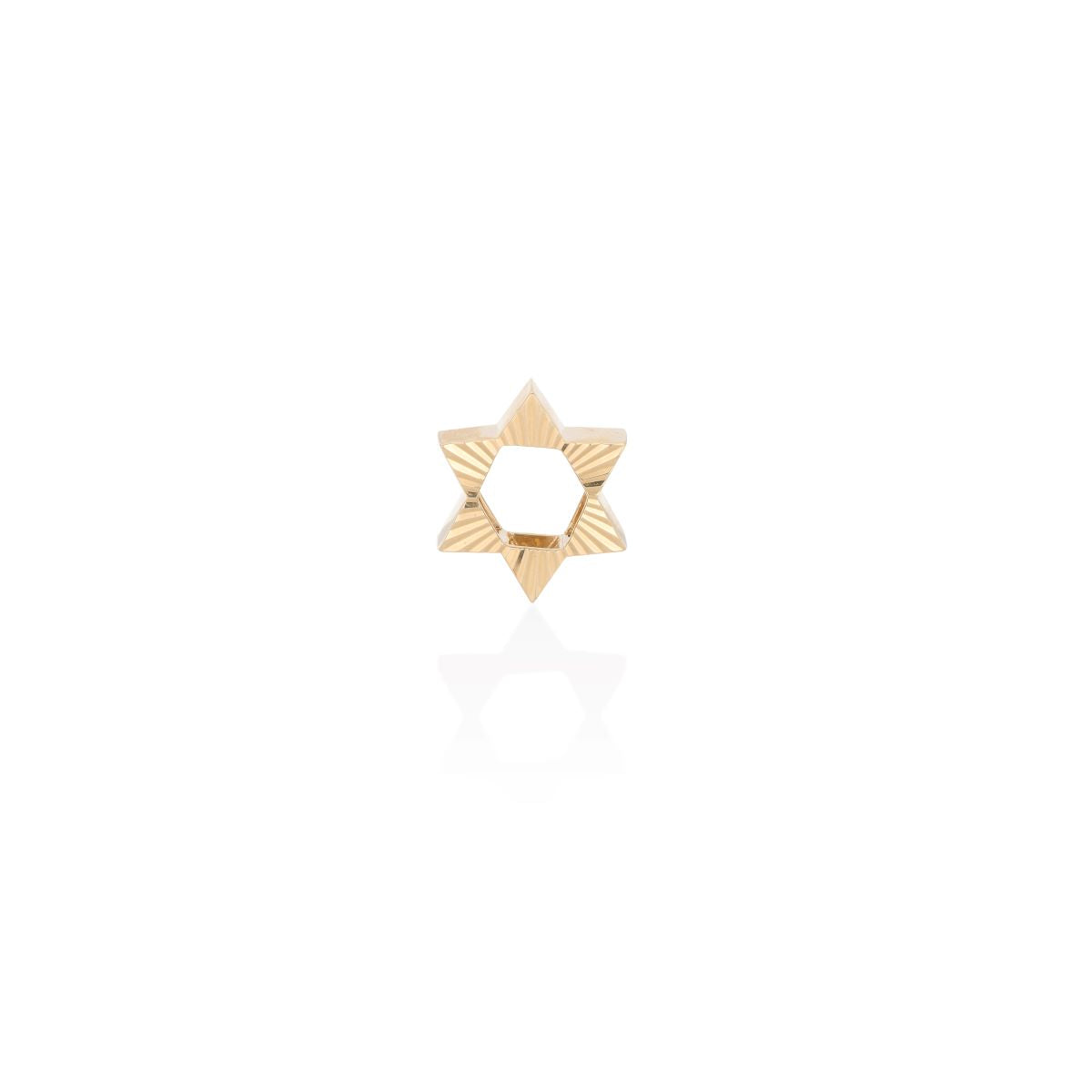 Fluted Star of David Big Bead