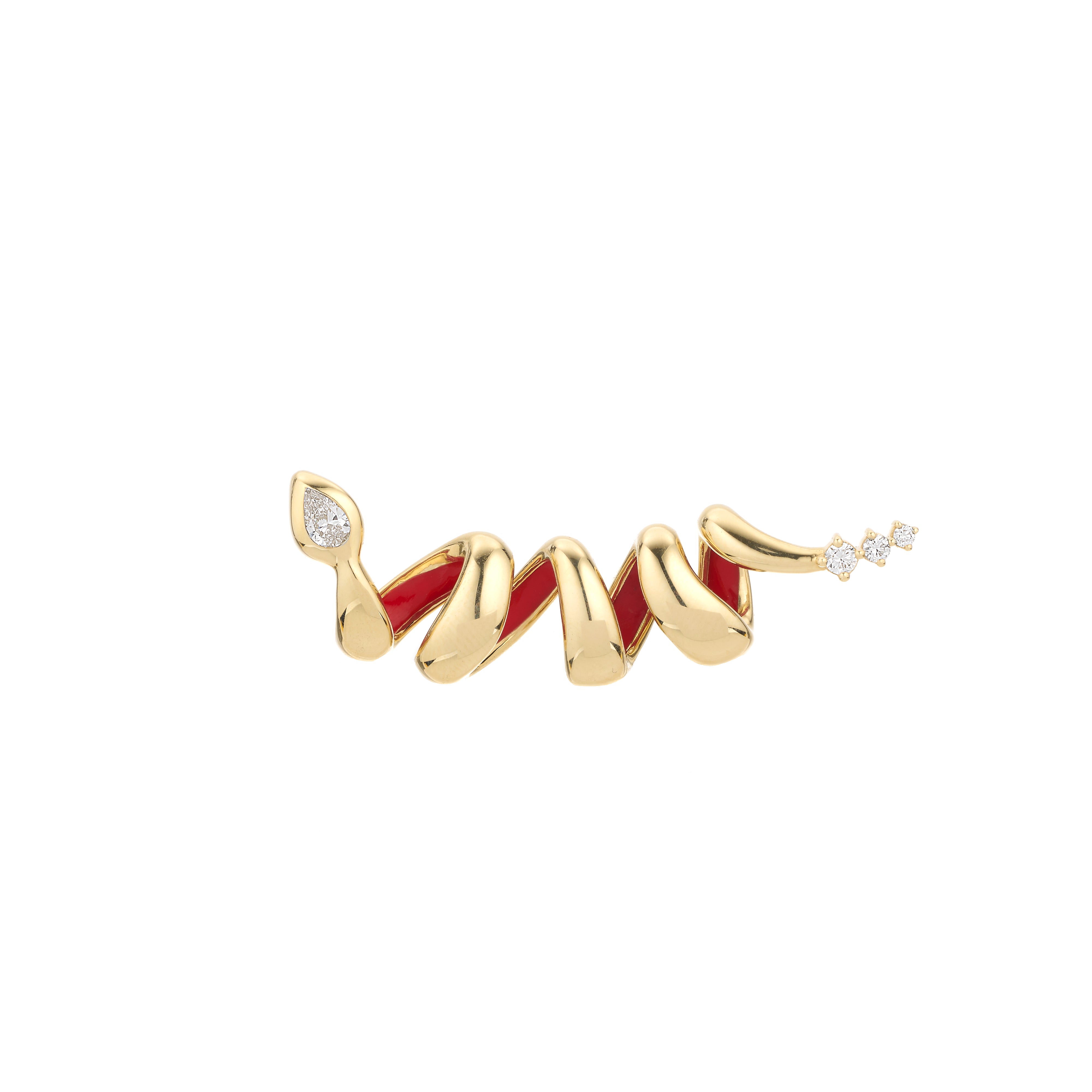 Year of the Snake XL Diamond Wrap Big Bead - Lab Grown