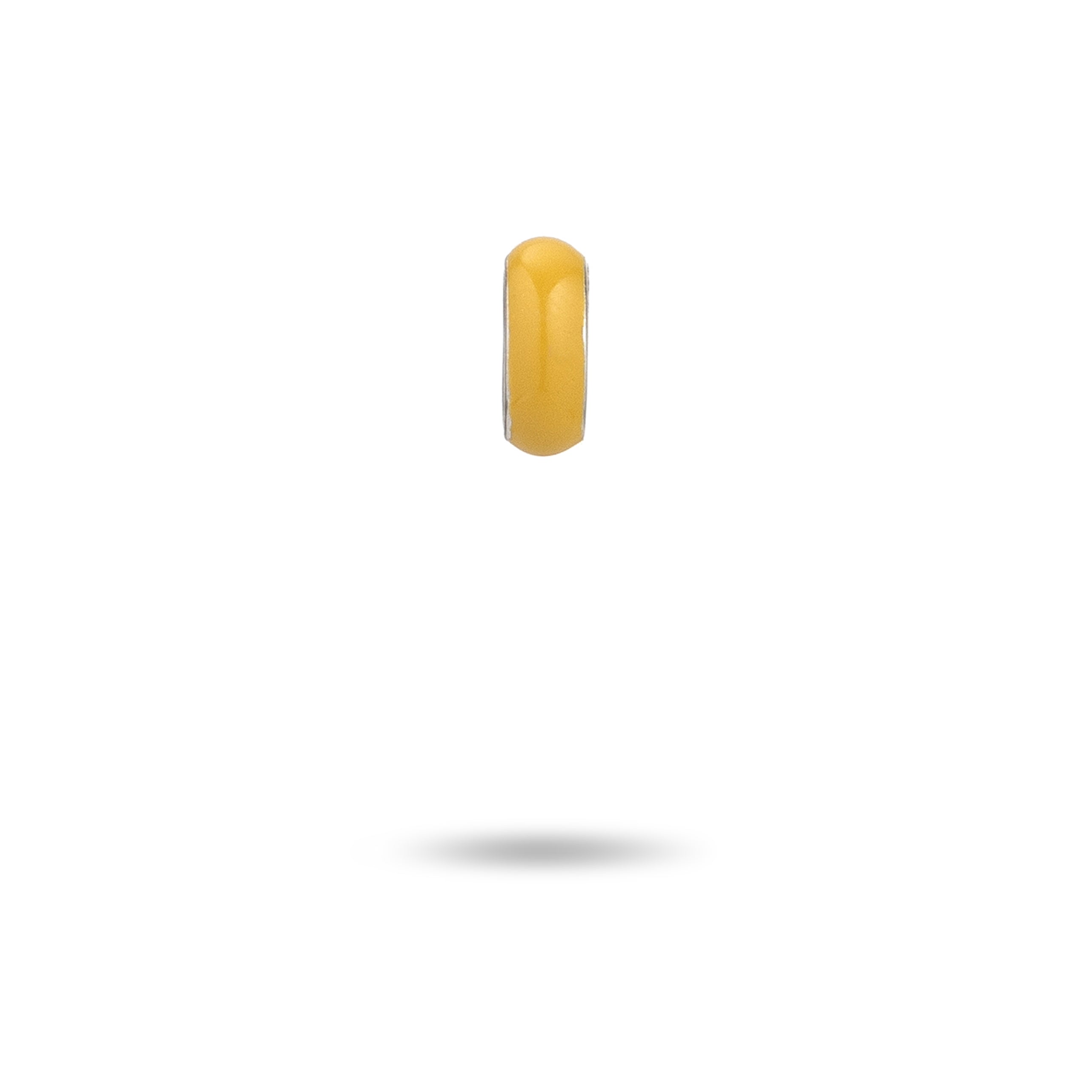 Mustard Enamel Mini Bead