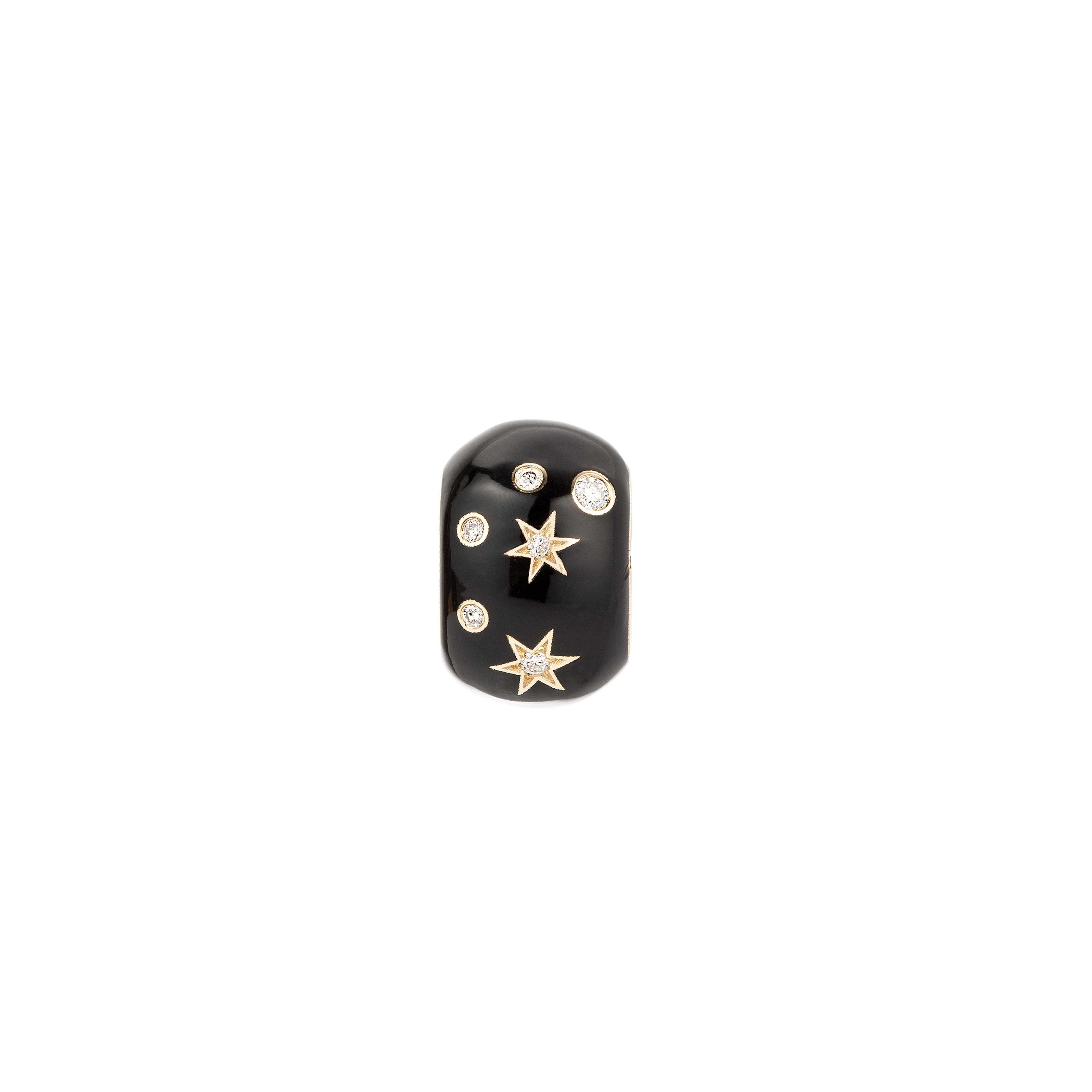 Zodiac Ceramic + Diamond Capricorn Big Bead