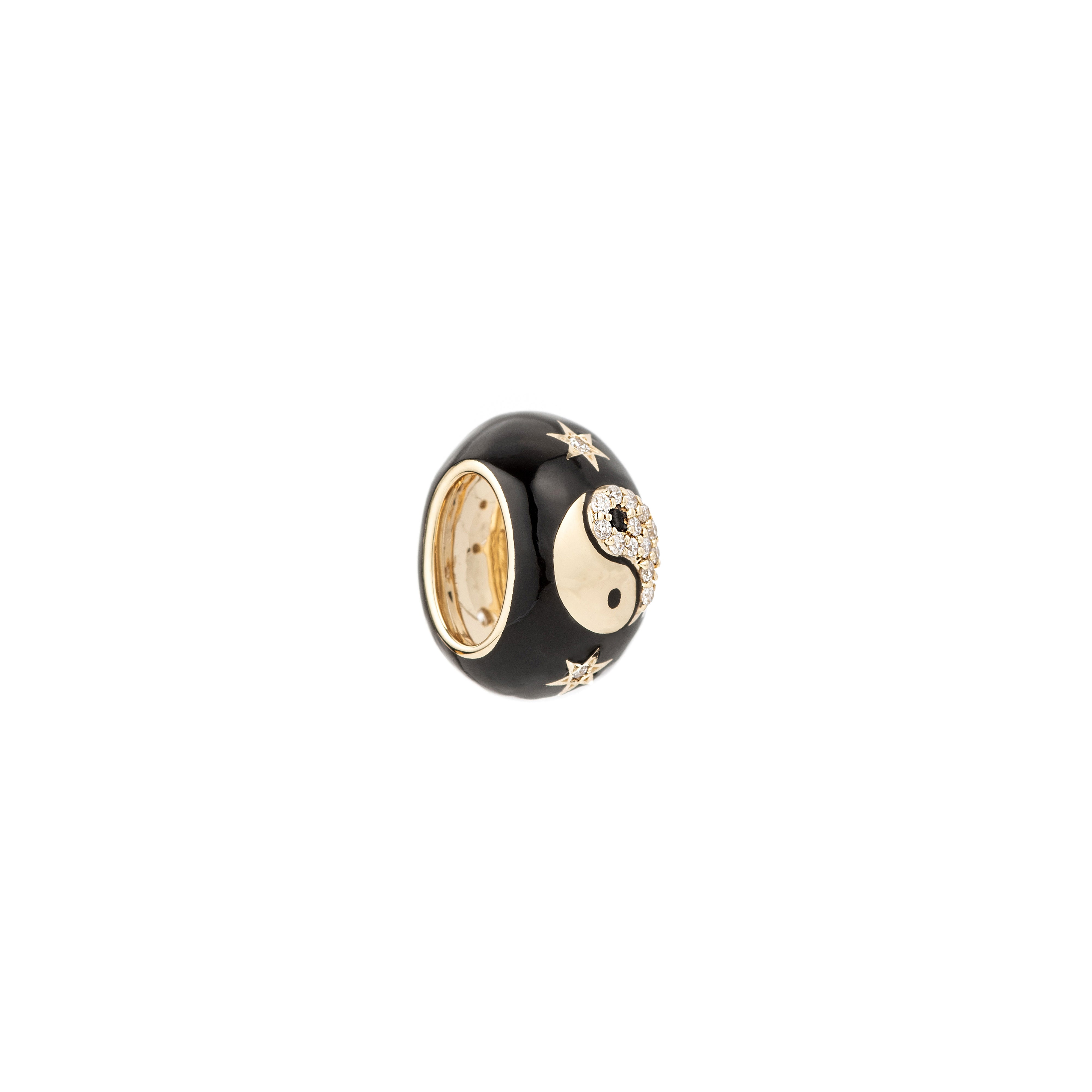 Zodiac Ceramic + Diamond Gemini Big Bead