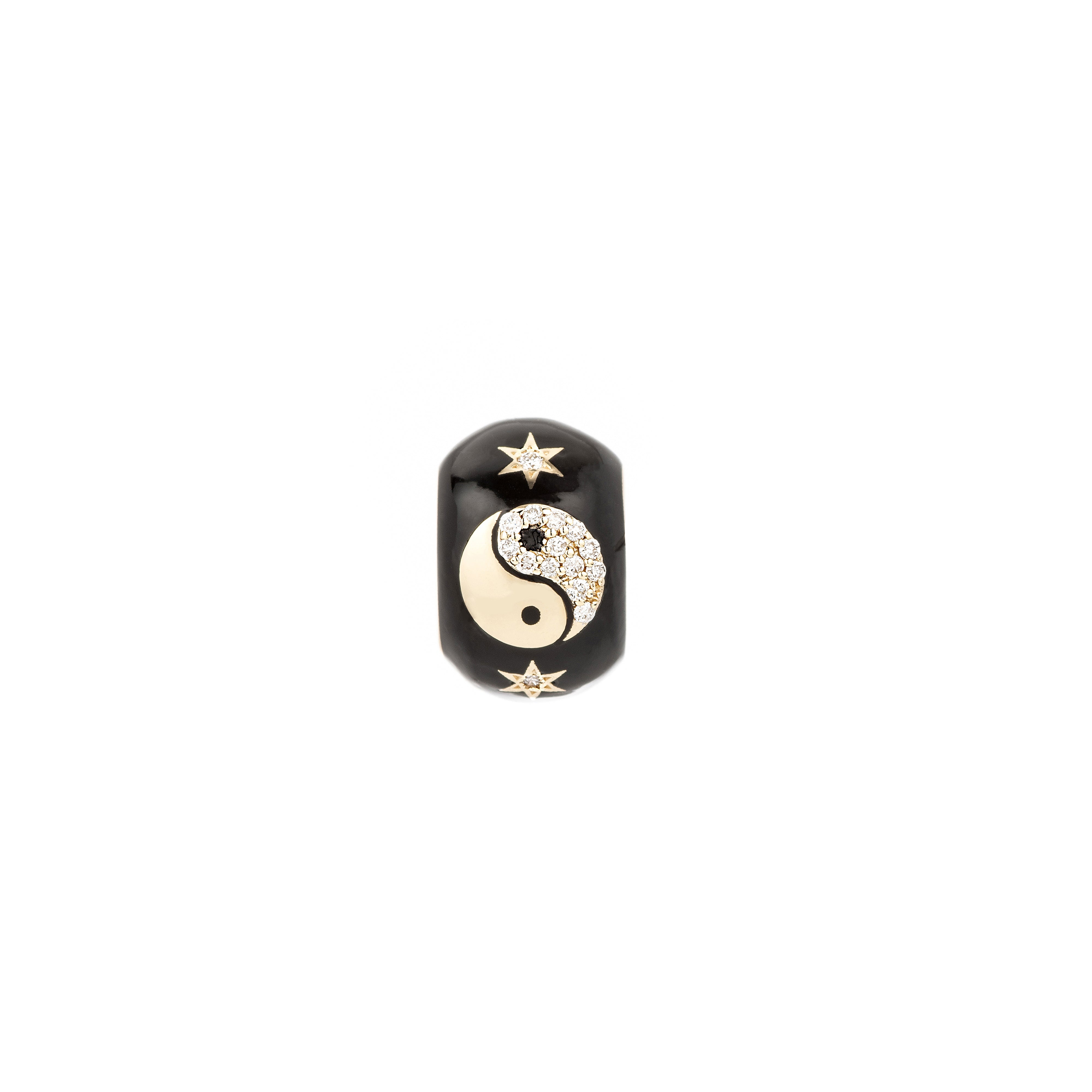Zodiac Ceramic + Diamond Gemini Big Bead