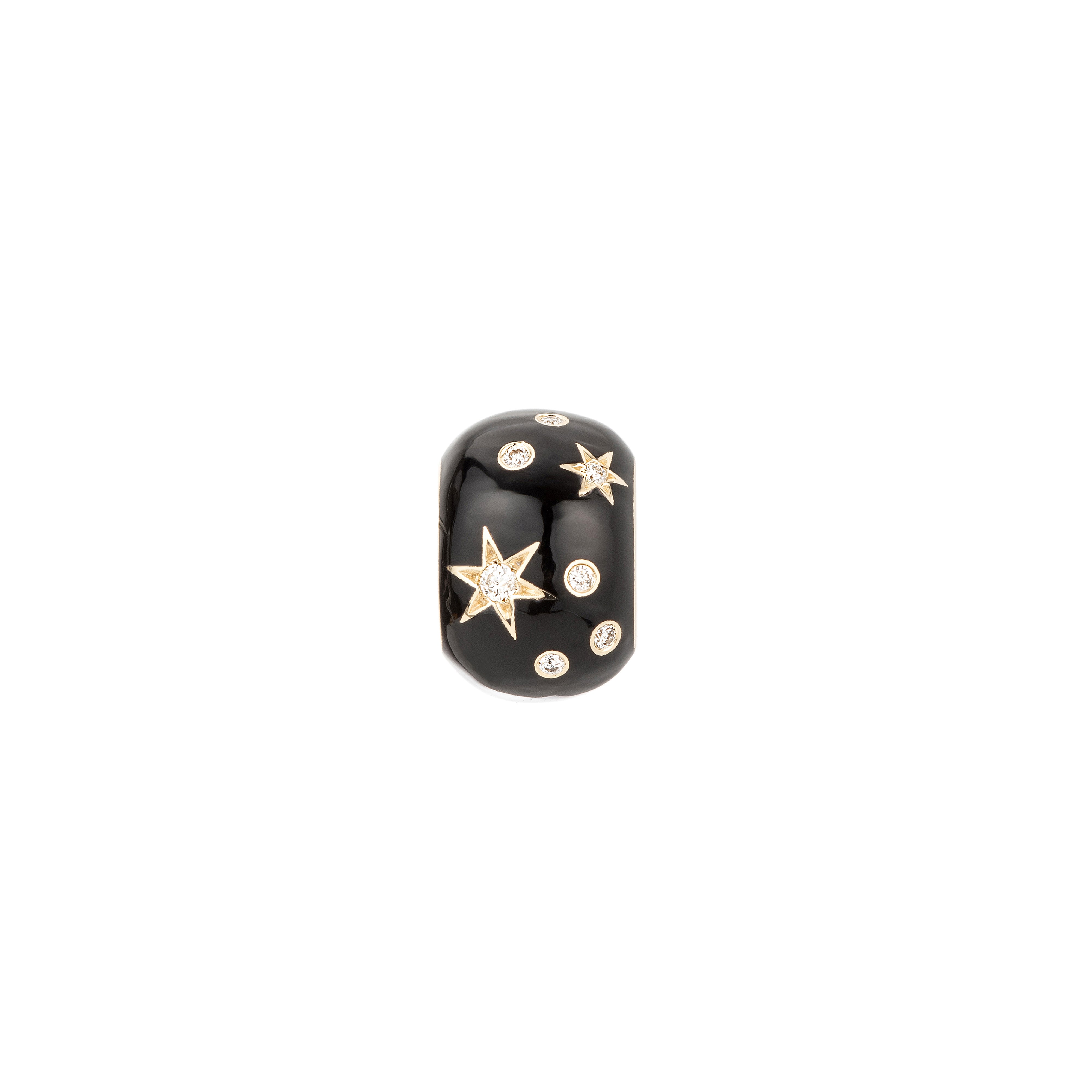Zodiac Ceramic + Diamond Leo Big Bead