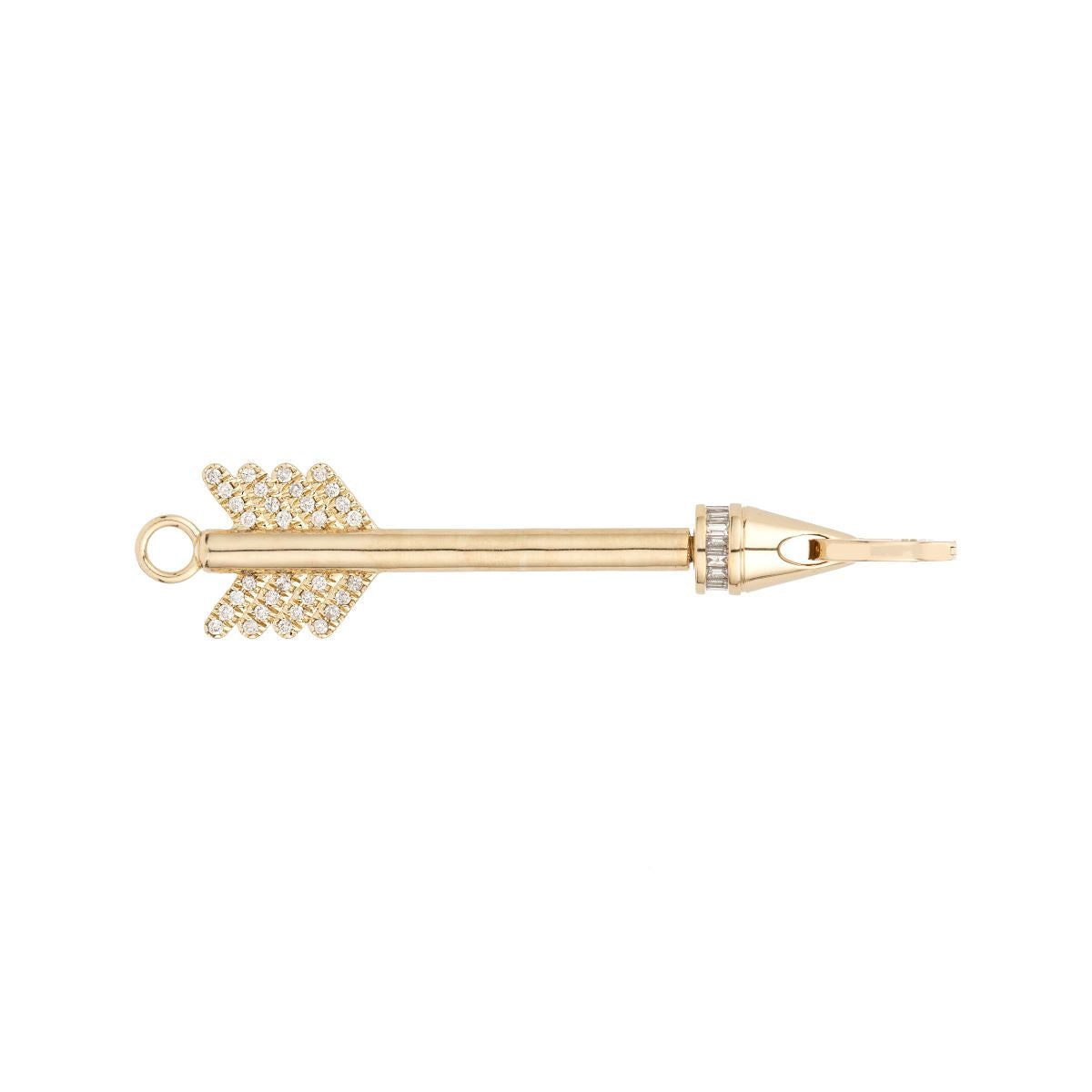 Diamond Arrow Hinged Charm for Big Beads