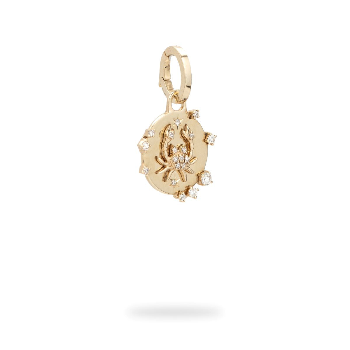 Zodiac Diamond Cancer Hinged Charm