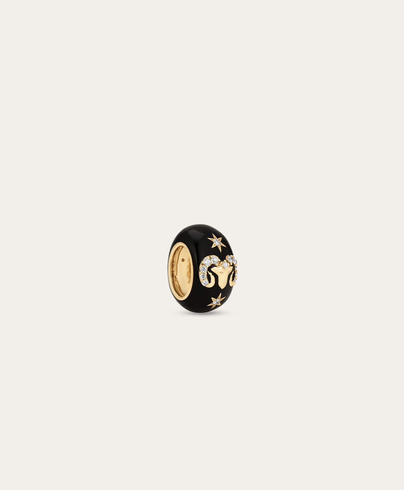 Zodiac Ceramic + Diamond Aries Big Bead