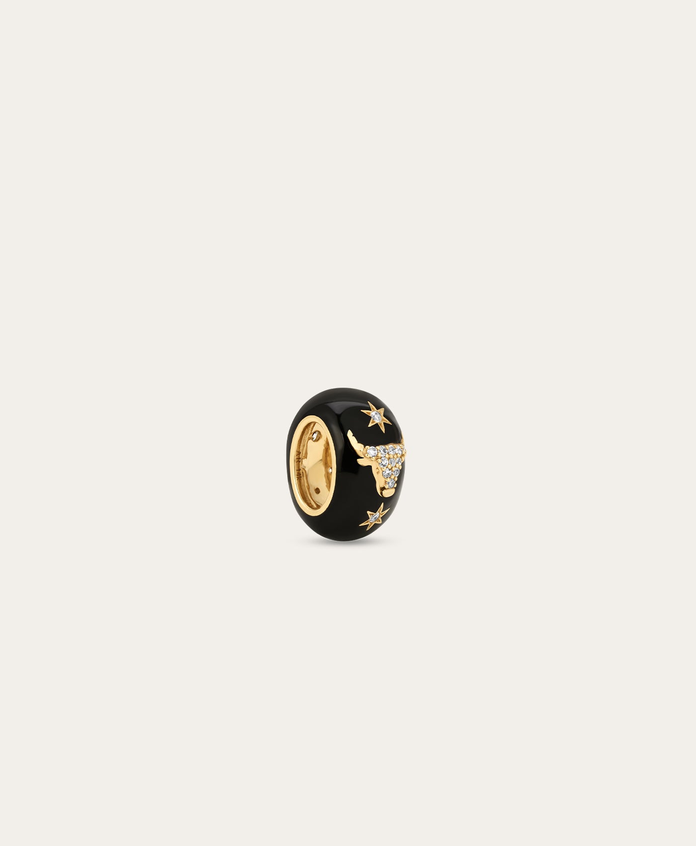 Zodiac Ceramic + Diamond Taurus Big Bead