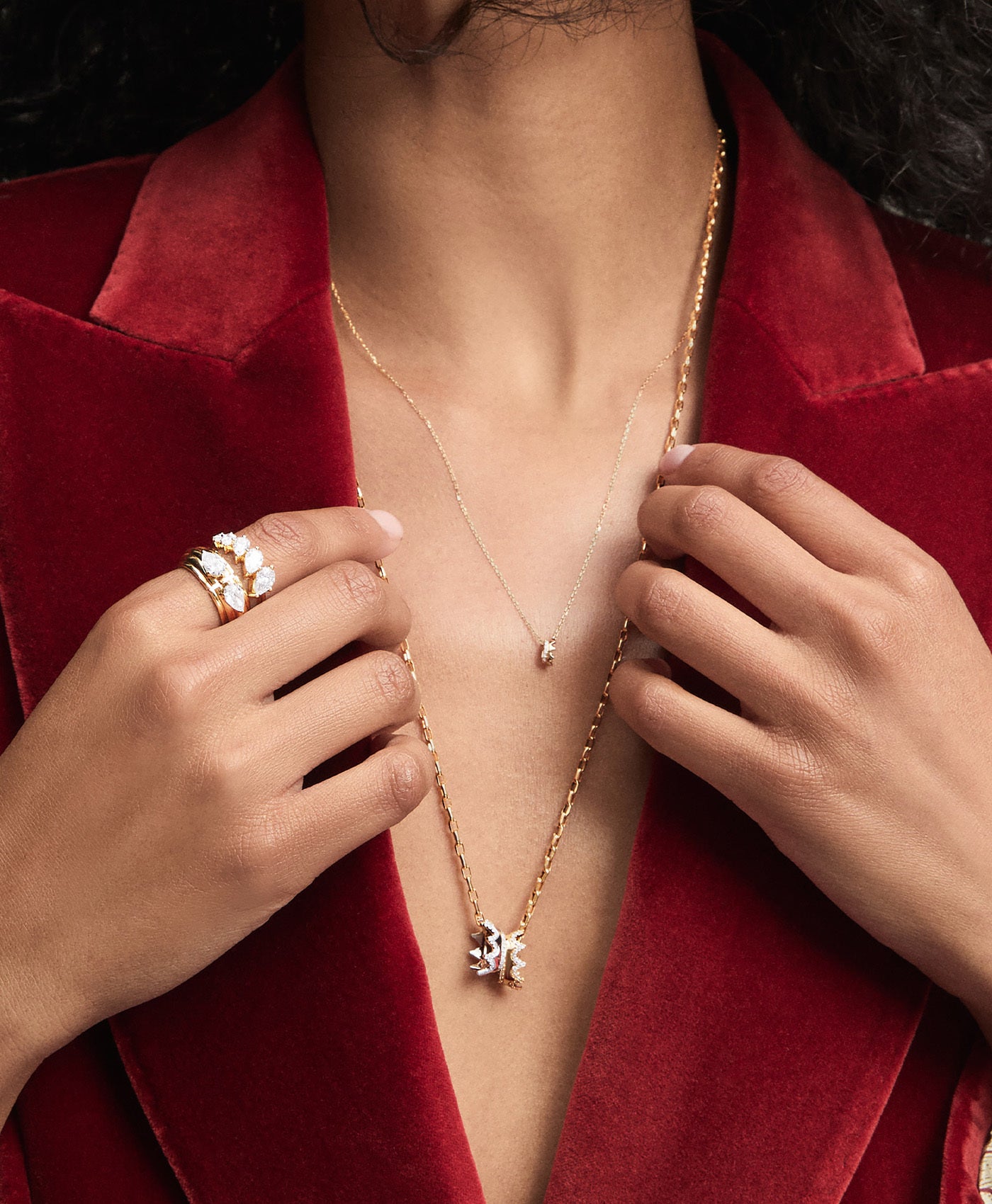 Pavé Crown Big Bead in Sterling Silver