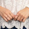 Graduated Ruby Stacking Ring