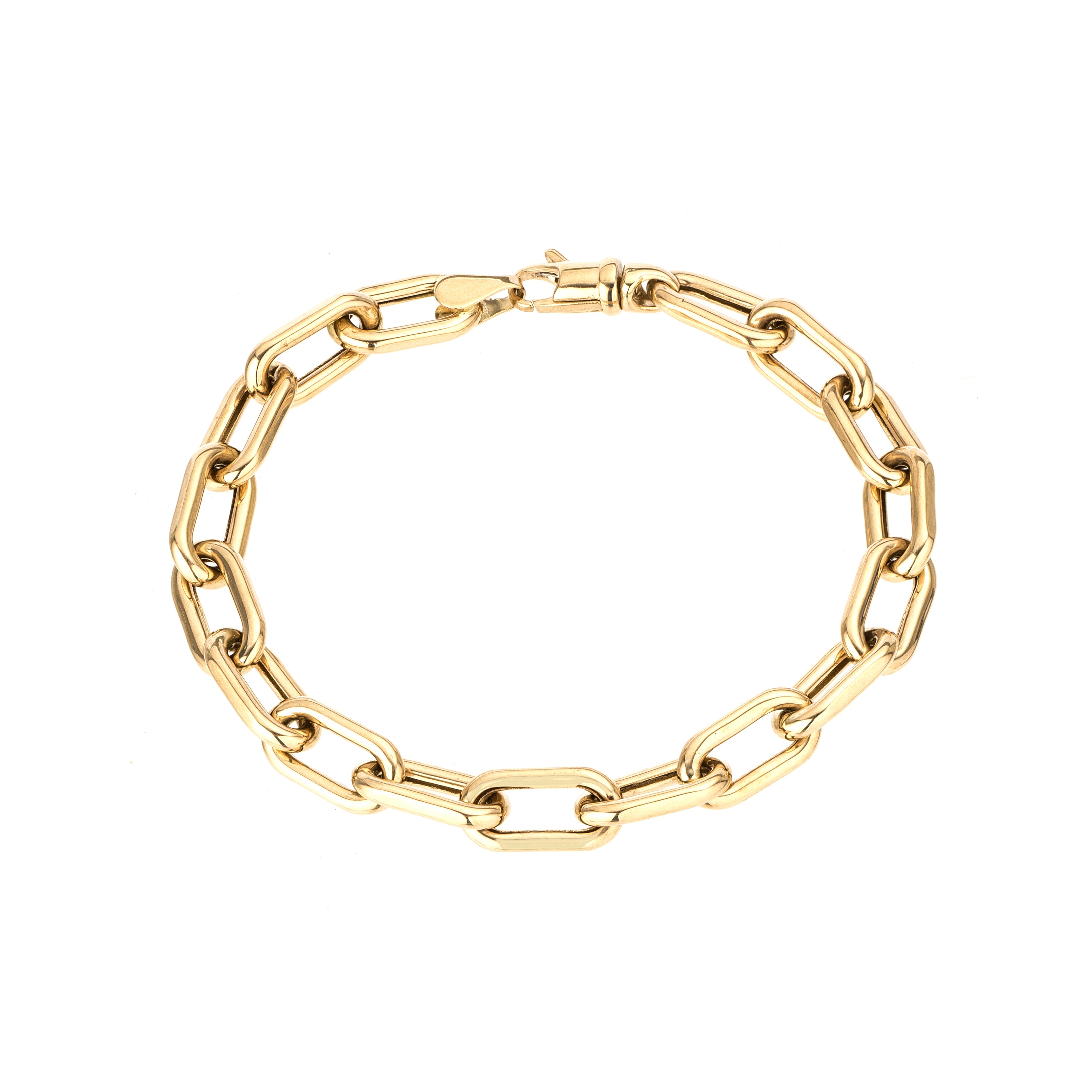 7mm Italian Chain Link Bracelet