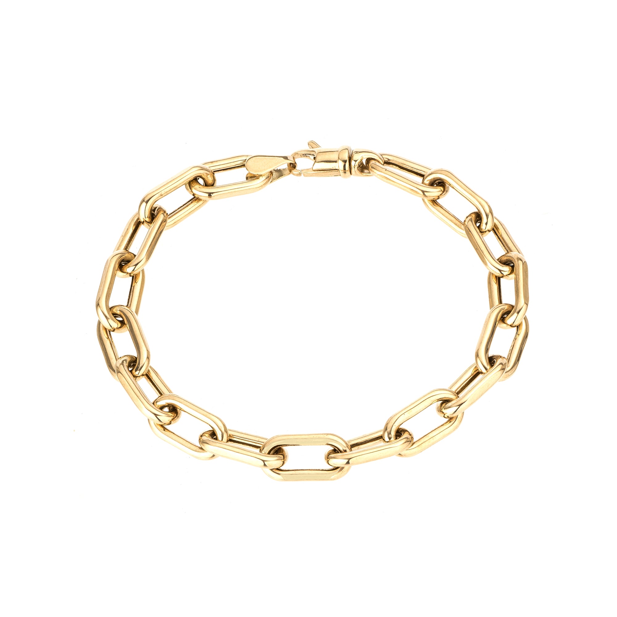 7mm Italian Chain Link Bracelet