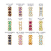 Garnet + Diamond Rounds Big Bead