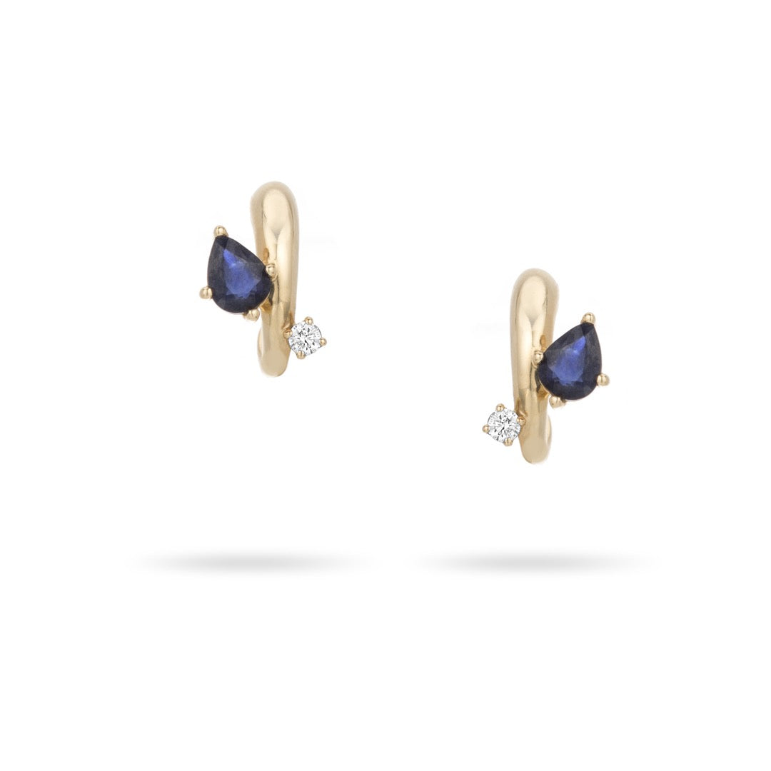 Premier Amigos Sapphire + Diamond J Hoops