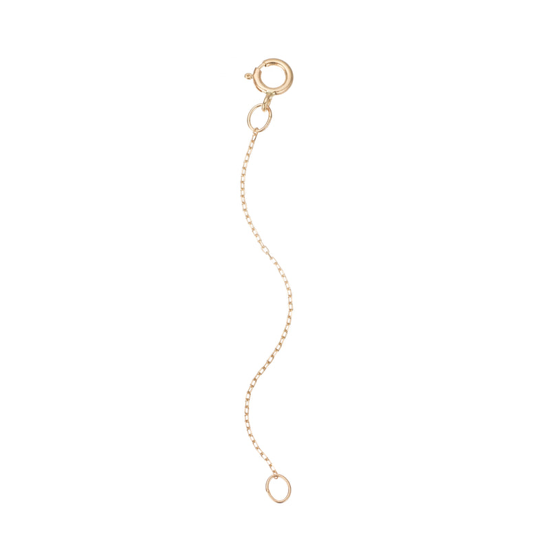 2in 14K Gold Diamond-Cut Cable Chain Extender