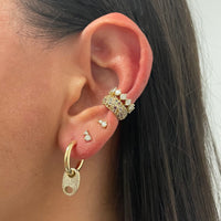 Pavé Mariner Tube Hoops